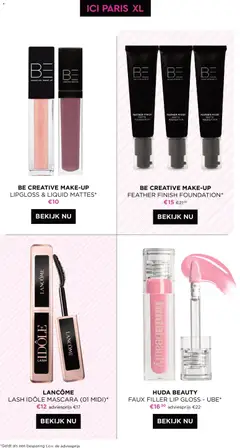 ICI Paris XL folder - Voorbeeld van een folder van ICI Paris XL, geldig van 03.01.2026 | Pagina: 2 | Producten: Make up, Mascara, Lipgloss, Foundation