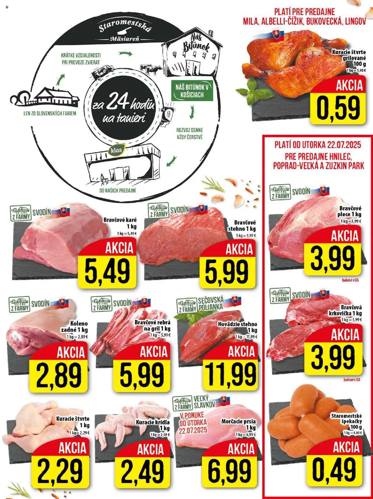 Klas leták │ platný od 21.07.2025 | Strana: 5 | Produkty: Gril, Bravčová krkovička, Krkovička, Kuracie krídla