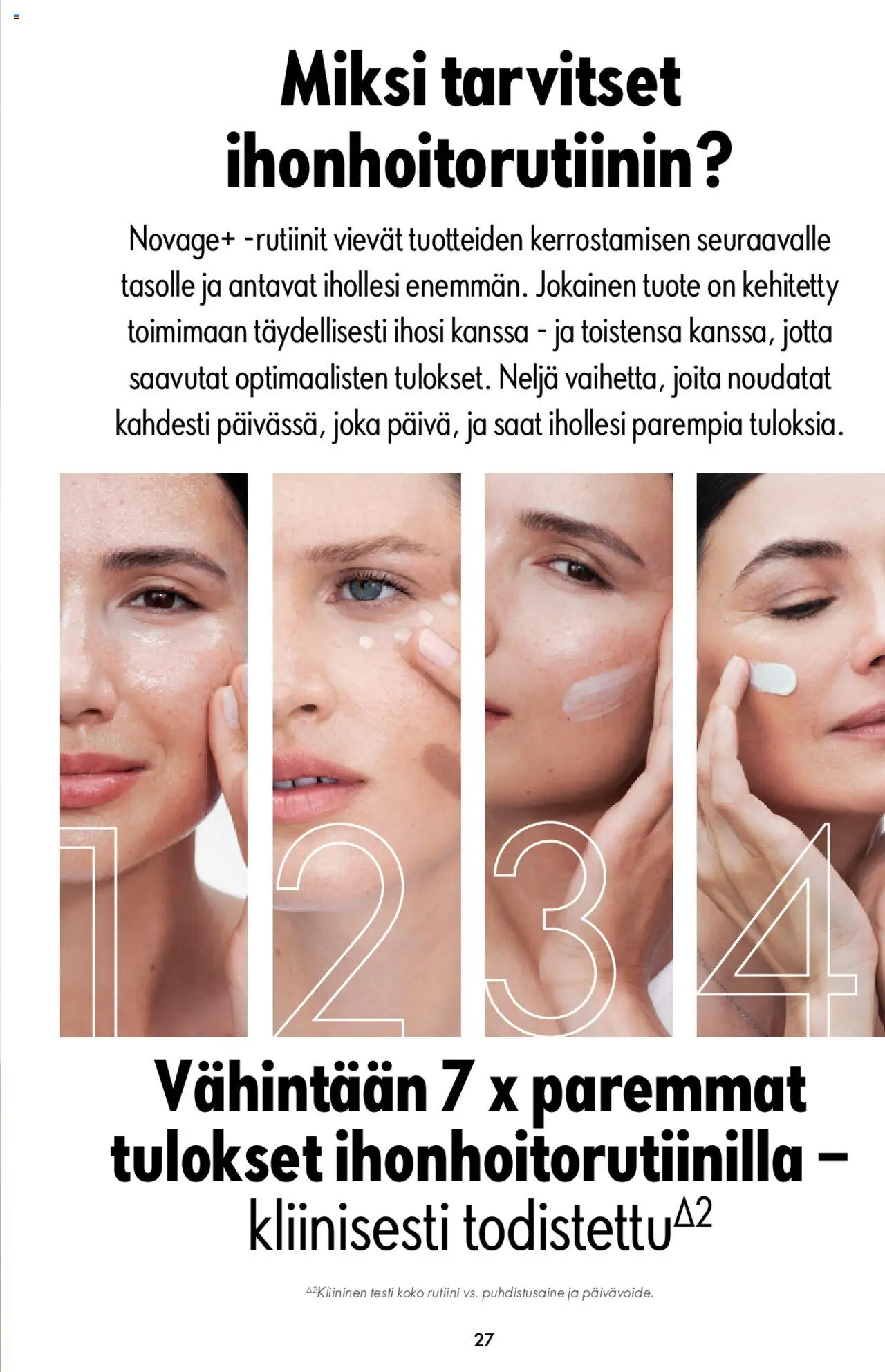 Oriflame Novage+ – voimassa 25.01.2024 alkaen | Sivu: 27 | Tuotteet: Puhdistusaine