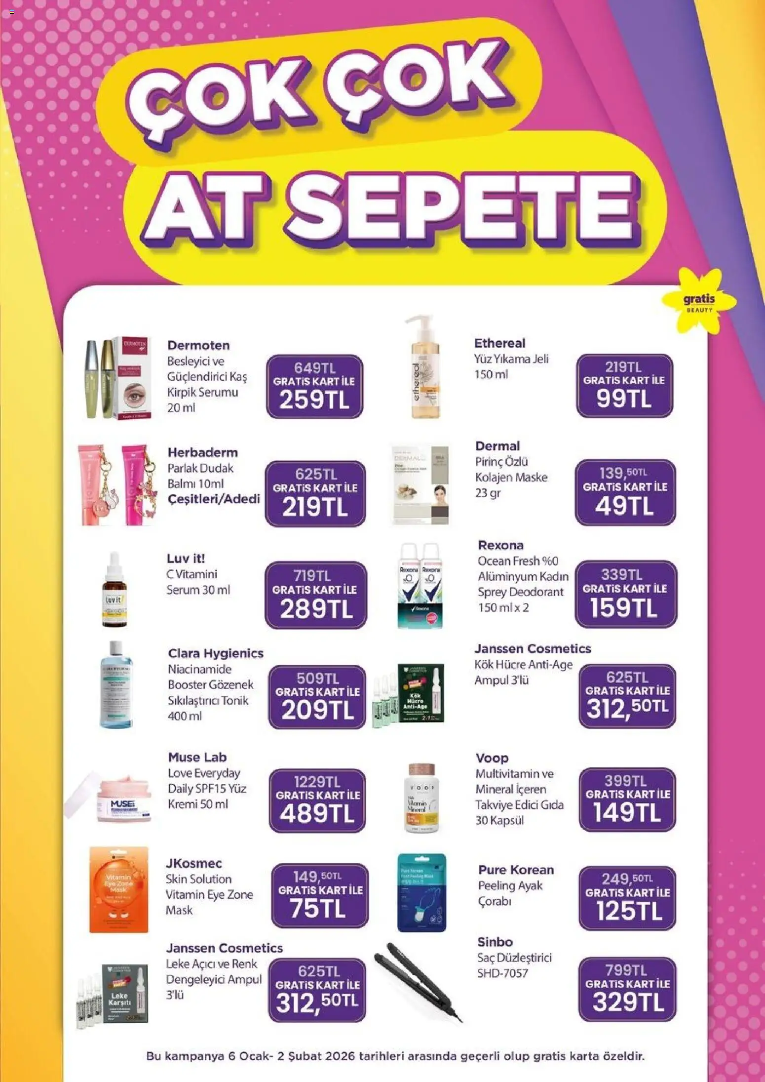 Gratis Katalog - 01.01.2026 tarihinden itibaren geçerlidir | Sayfa: 5