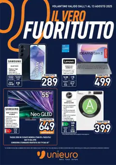 Anteprima del volantino Volantino Unieuro	 valido a partire dal 01.08.2025