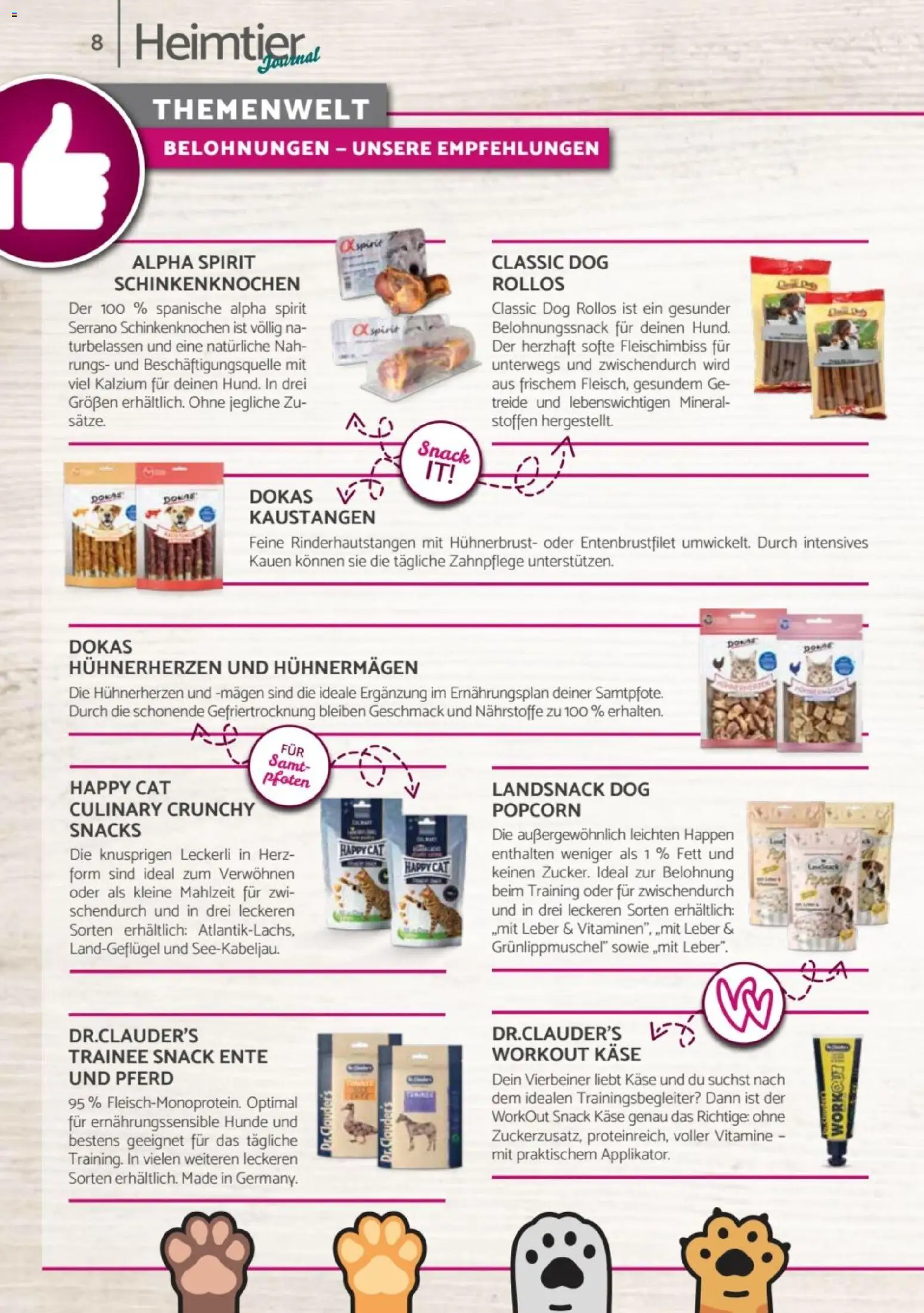 zookauf - Heimtier Journal – gültig ab 01.12.2025 | Seite: 8 | Produkte: Käse, Ente