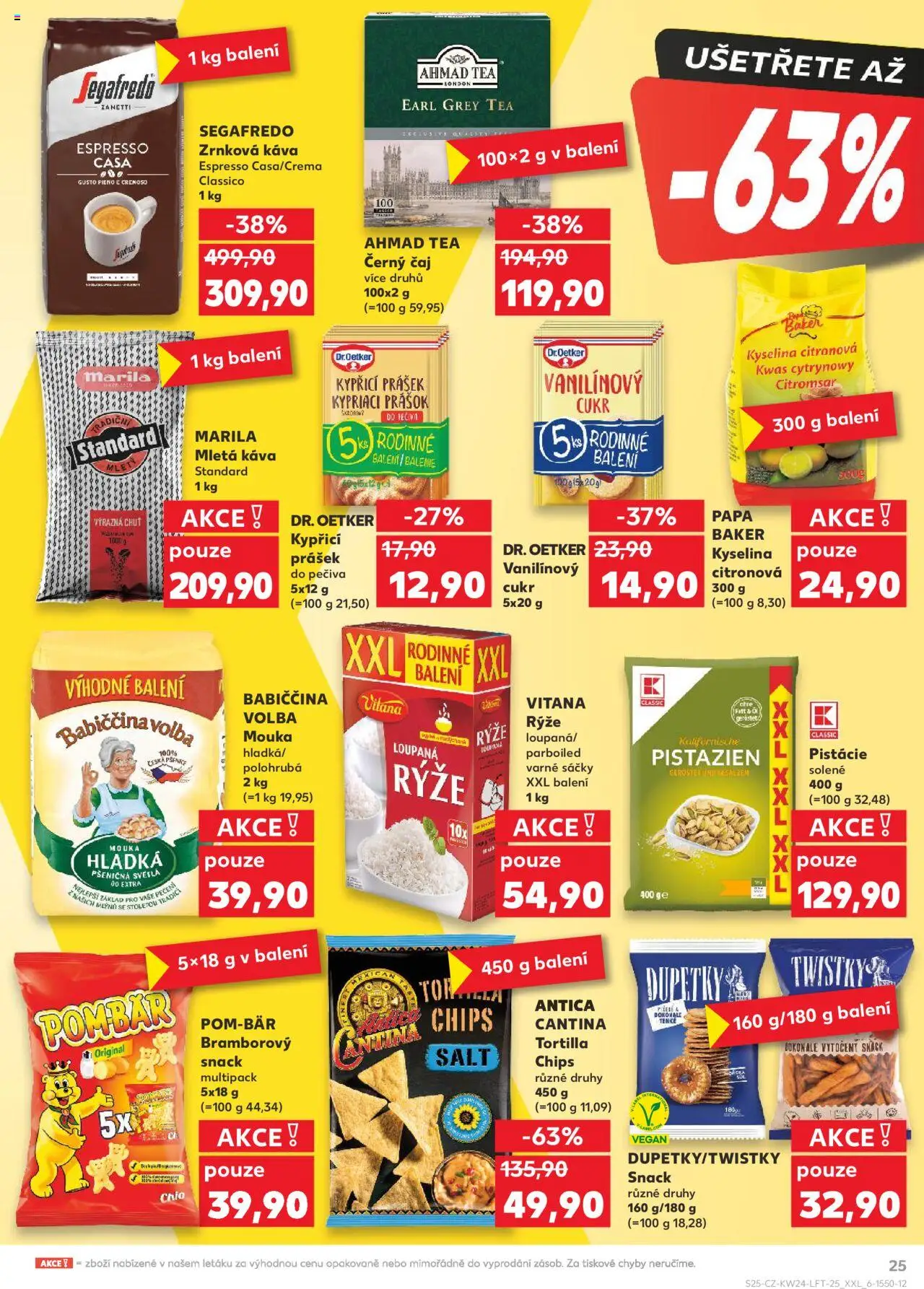 Kaufland leták od 11.06.2025 | Strana: 25 | Produkty: Rýže, Čaj, Pistácie, Mouka