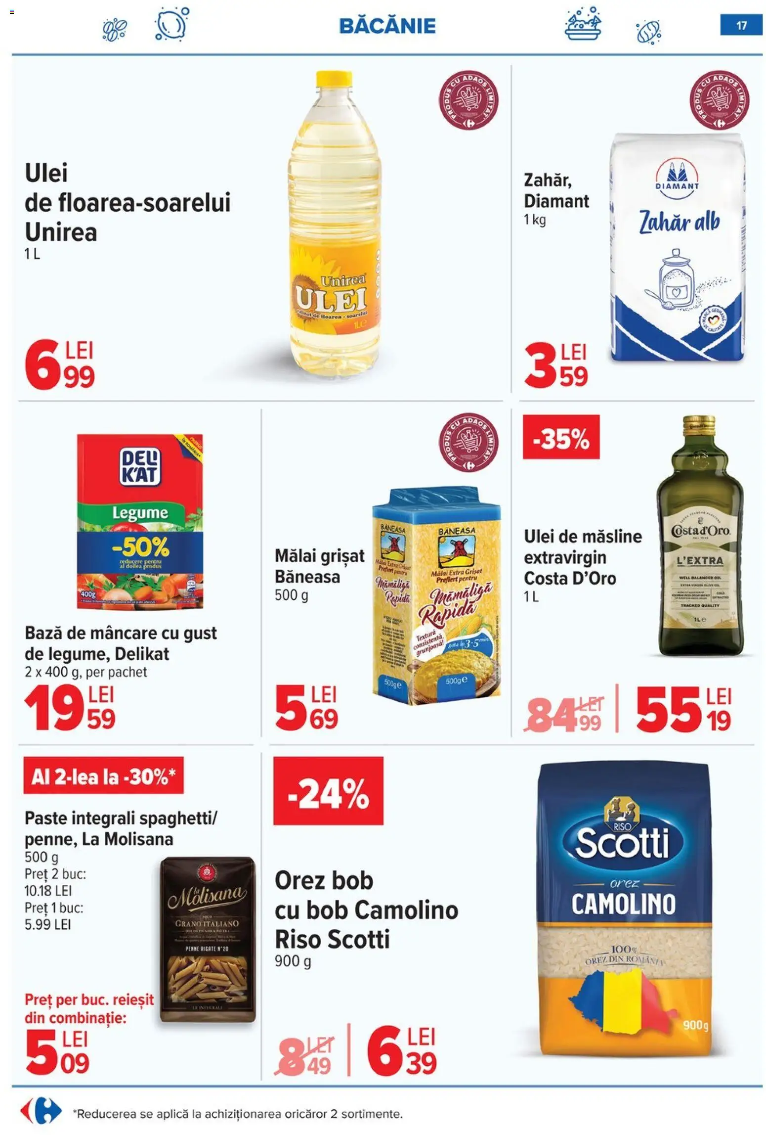 Noul catalog Carrefour – valabil de la 04.02.2026 | Pagină: 19 | Produse: Orez, Paste, Legume, Zahăr