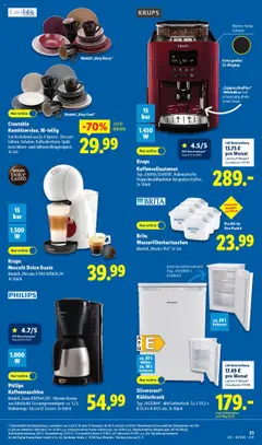 Lidl Prospekt 	 ab 13.10.2025 gültig | Seite: 5 | Produkte: Gefrierschrank, Nescafe, Bad, Kaffeevollautomat