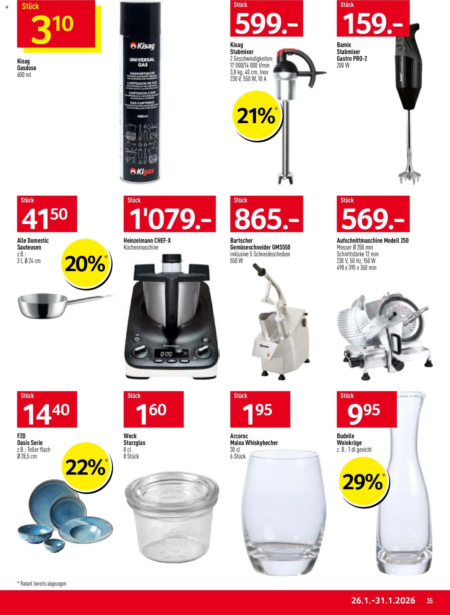 Prodega Aktionen – gültig ab 26.01.2026 | Seite: 35 | Produkte: Stabmixer