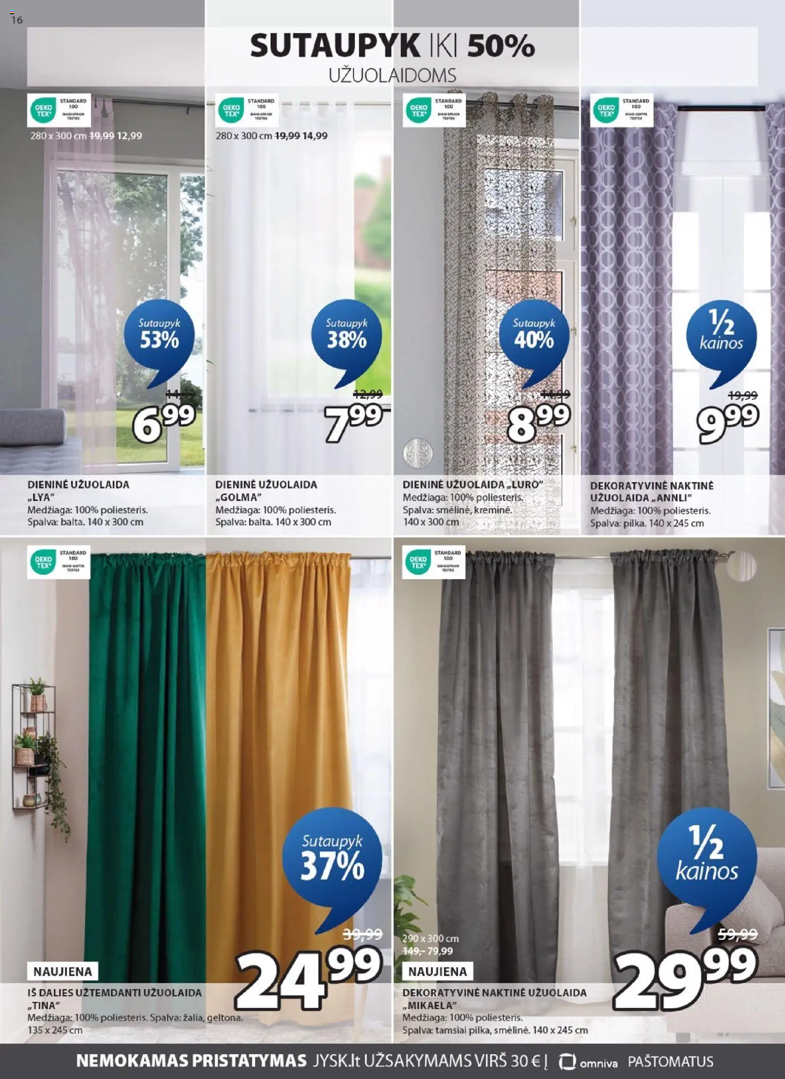 JYSK akcijos nuo 28.10.2025 | Puslapis: 16