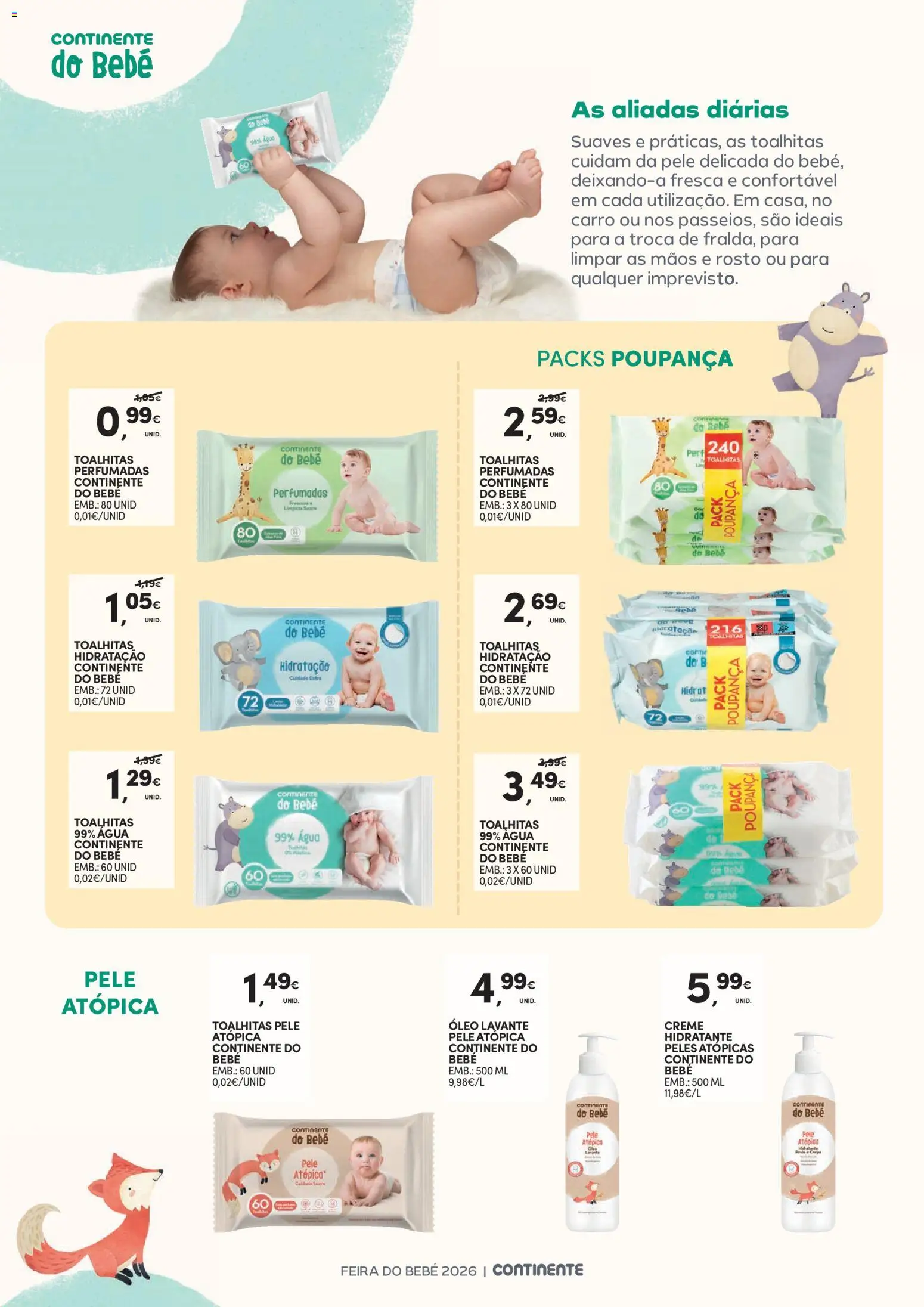 Continente - Bebé │ válido de 13.01.2026 | Página: 32 | Produtos: Agua, Óleo, Creme