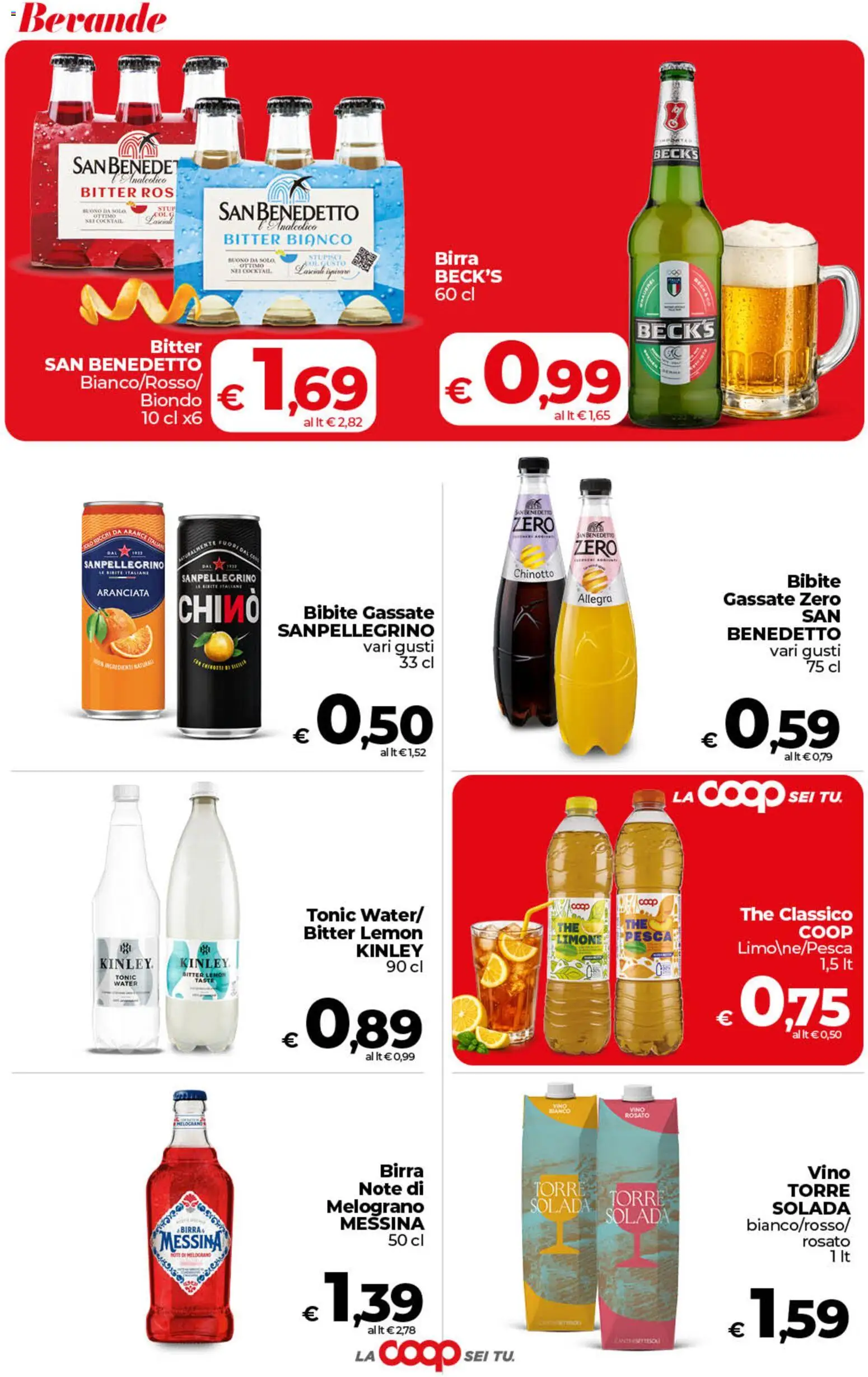 Volantino COOP del 28.04.2026 | Pagina: 37 | Prodotti: Chinotto, Limone, The, Bibite