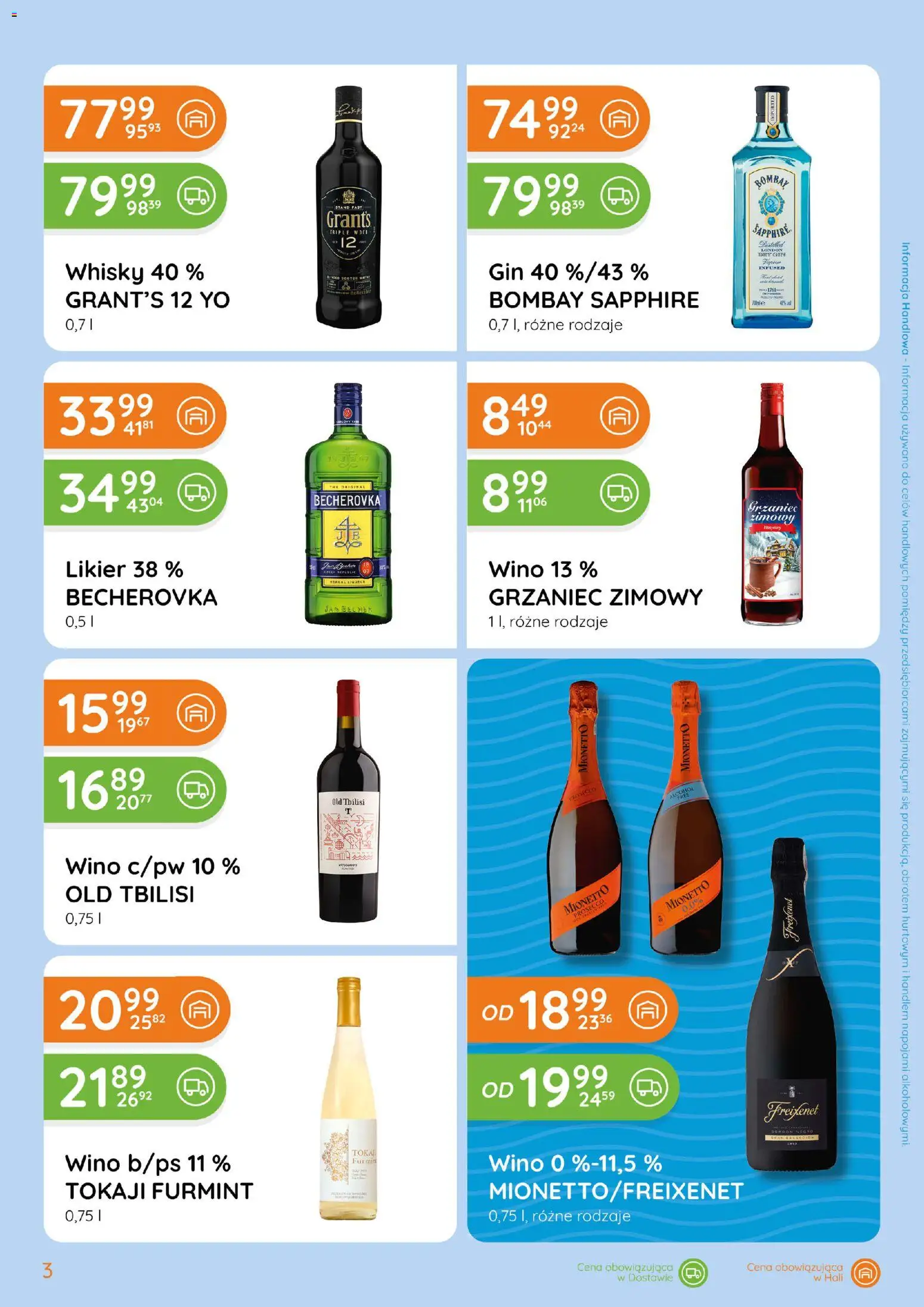 Eurocash Gazetka - Ofensywa Alkoholowa od 17.02.2026 | Strona: 3 | Produkty: Grant's, Becherovka, Whisky, Prosecco