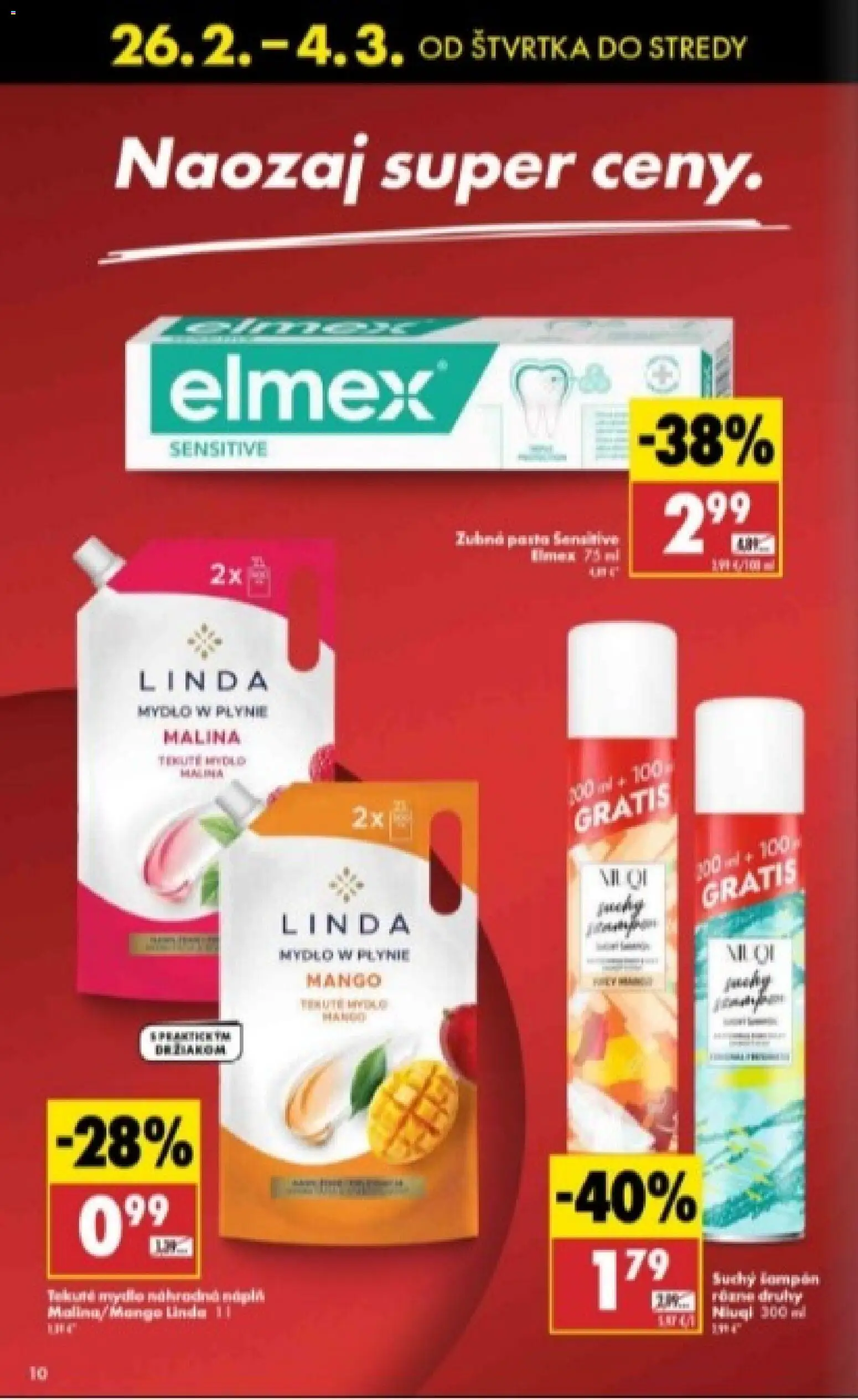 Nové Biedronka akcie – leták je platný od 26.02.2026 | Strana: 10 | Produkty: Mydlo, Mango