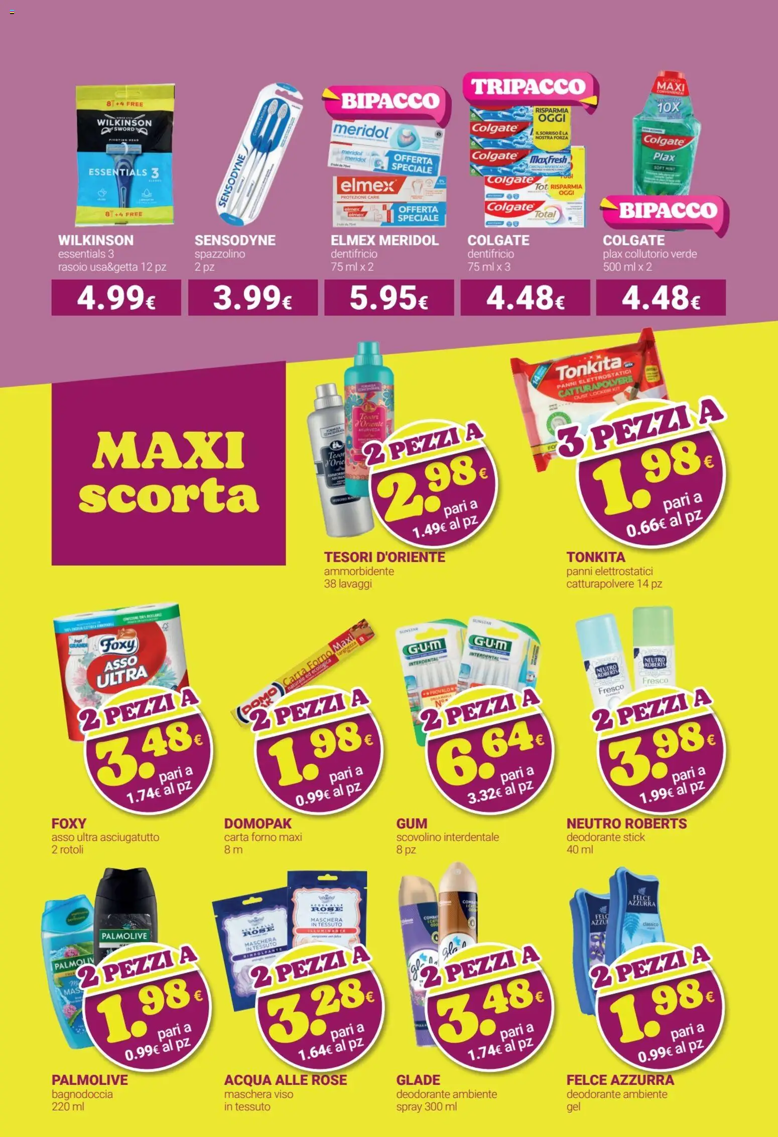 Volantino Tigotà del 01.03.2026 | Pagina: 7 | Prodotti: Maschera, Deodorante, Collutorio, Carta forno