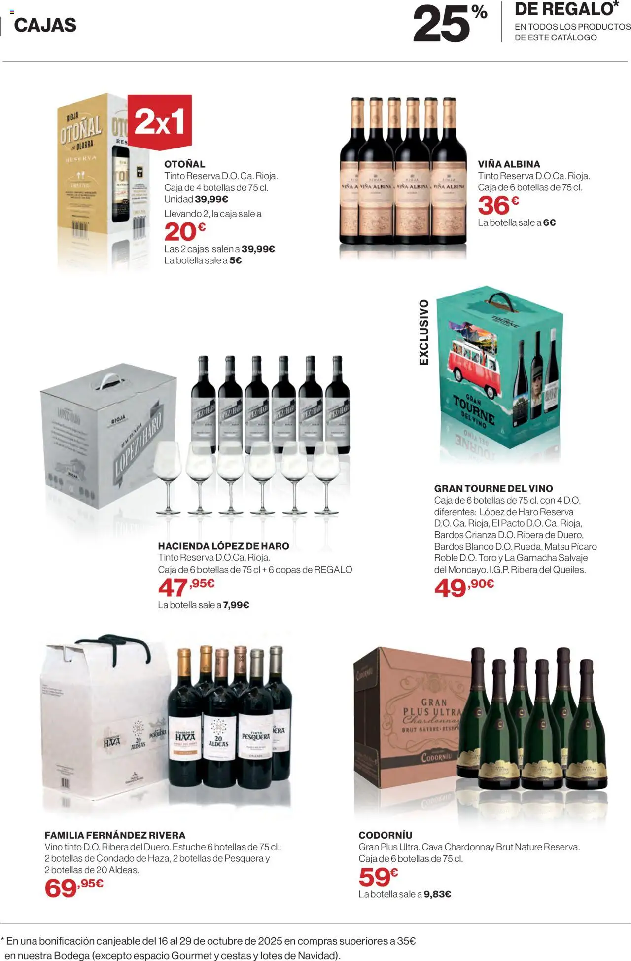 El Corte Inglés ofertas │ válido desde el 02.10.2025 | Página: 3 | Productos: Vino, Caja
