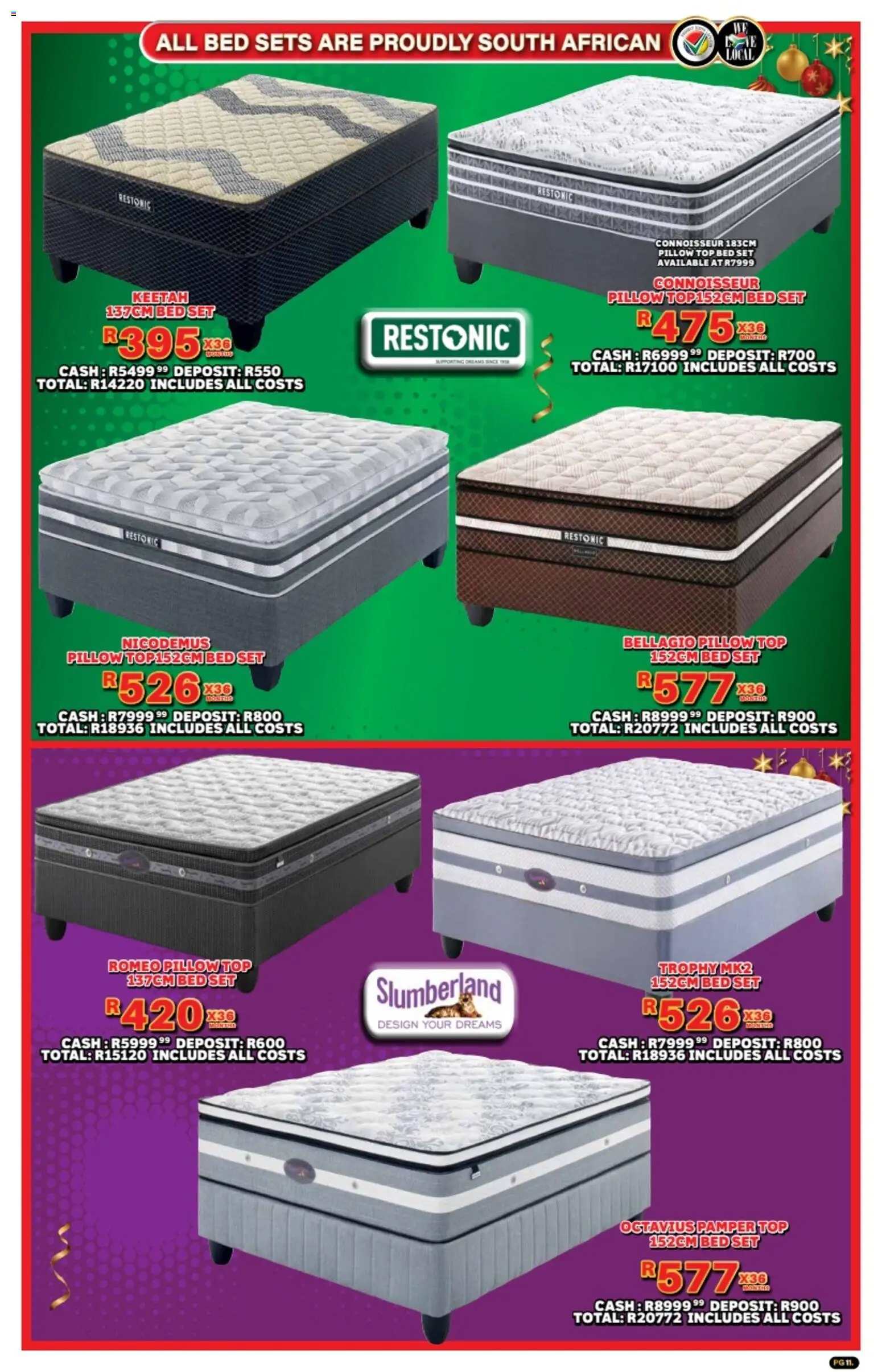 New Lewis Stores catalogue – valid from 10.11.2025 | Page: 11 | Products: Bed, Pillow