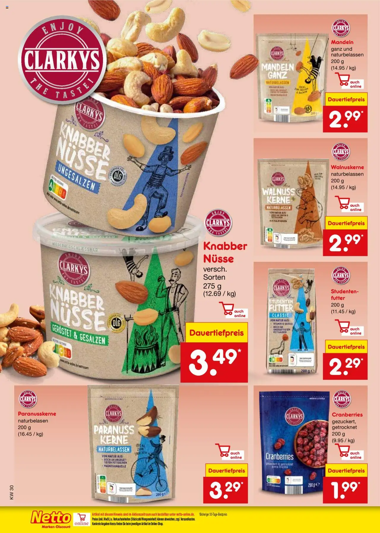 Netto Marken-Discount Prospekt 	 - gültig ab dem 21.07.2025 | Seite: 56 | Produkte: Mandeln, Nüsse