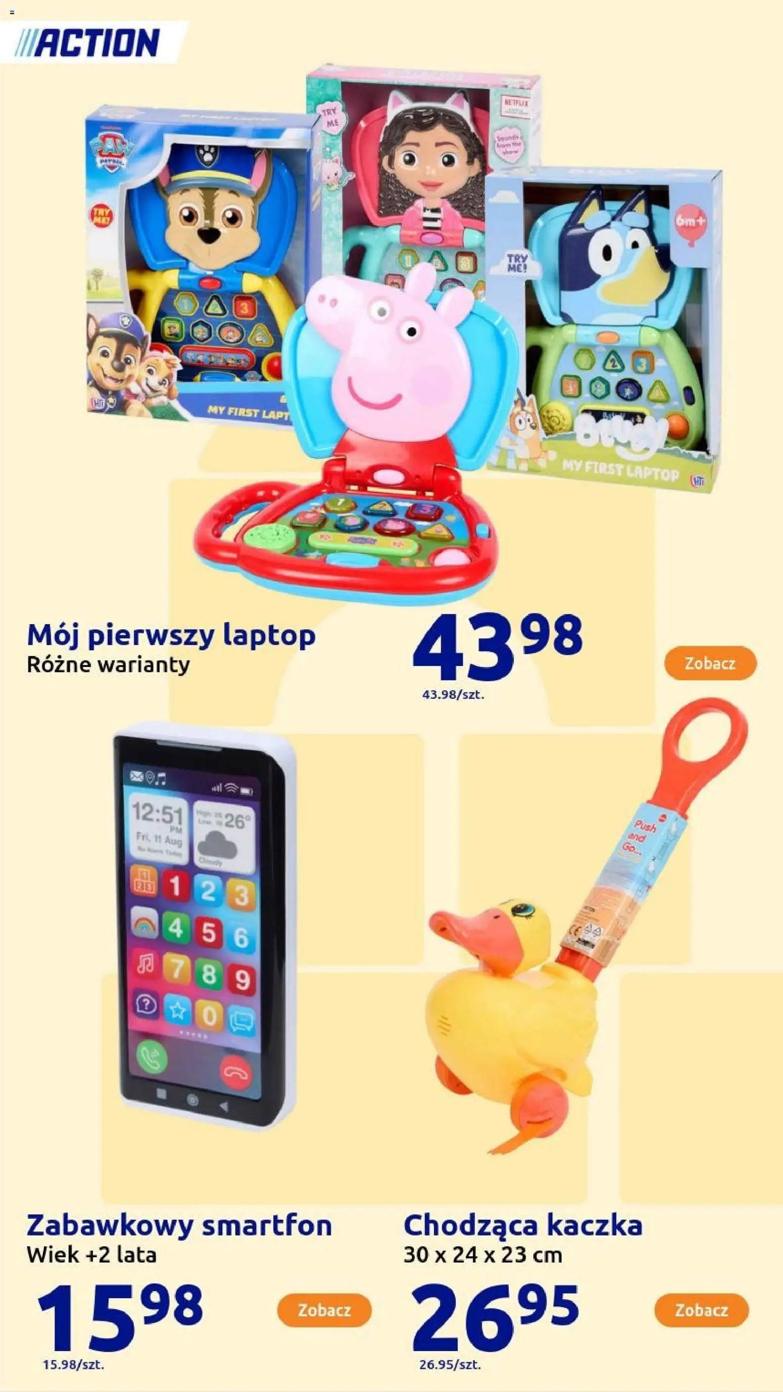 Action Gazetka - Presents od 22.10.2025 | Strona: 26 | Produkty: Smartfon, Laptop, Kaczka