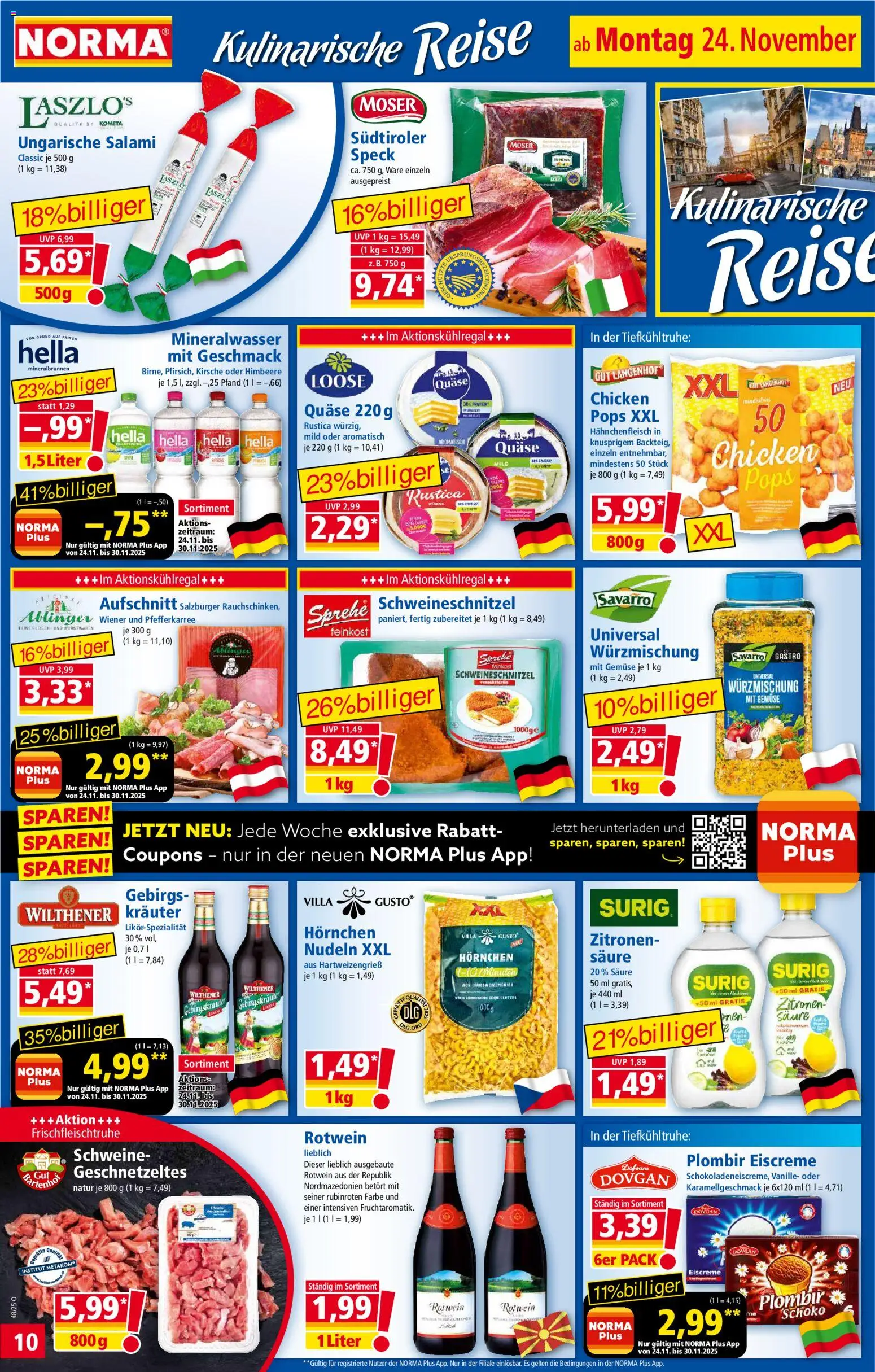 Norma - Black Friday – gültig ab 24.11.2025 | Seite: 10 | Produkte: Eiscreme, Gemüse, Nudeln, Fleisch