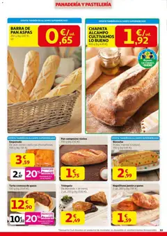 Vista previa Alcampo - HG Pio XII Unificado  válido desde el 23.10.2025 | Página: 53 | Productos: Pan, Chocolate, Jamón, Panadería