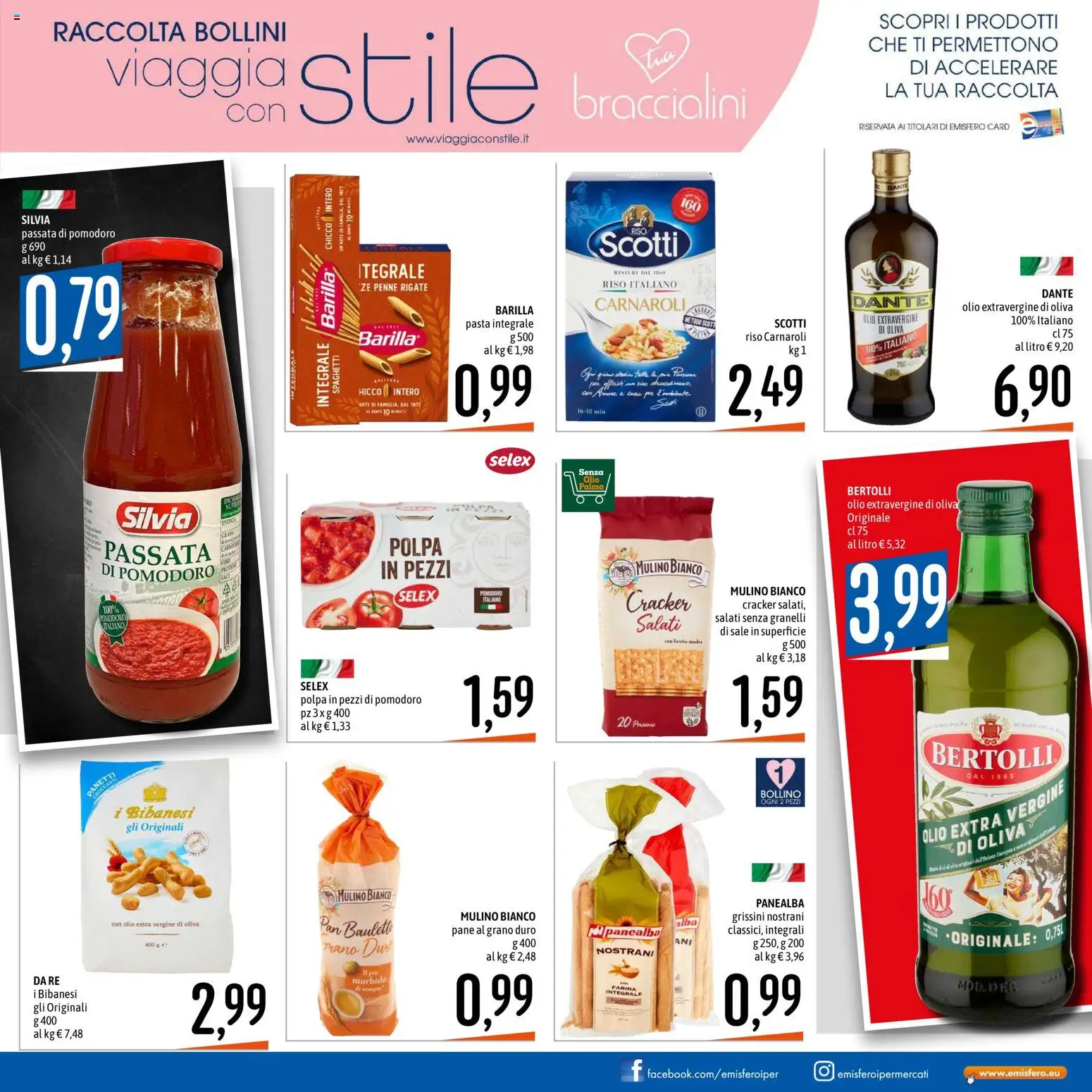 Volantino Emisfero del 09.04.2026 | Pagina: 3 | Prodotti: Pane, Farina, Pasta, Grissini