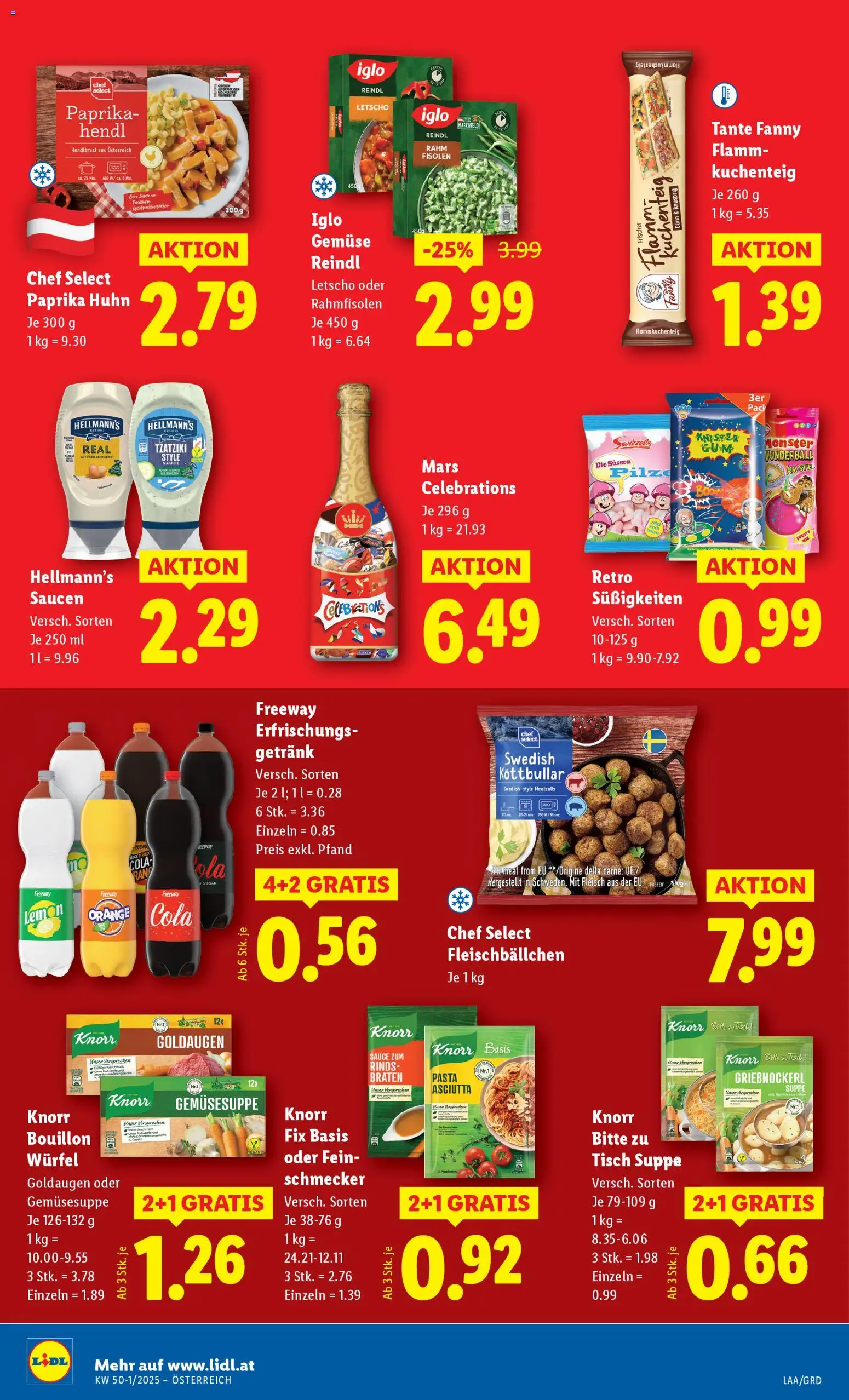 Lidl Flugblatt - Altenmarkt im Pongau, St. Johann im Pongau, Zell am See gültig ab 04.12.2025 | Seite: 46 | Produkte: Süßigkeiten, Pasta, Gemüse, Tisch