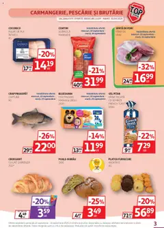 Noul catalog Auchan – valabil de la 10.09.2025 | Pagină: 3 | Produse: Hacıyatmaz Kedi Oyuncağı, Unt, Brânză, Pâine