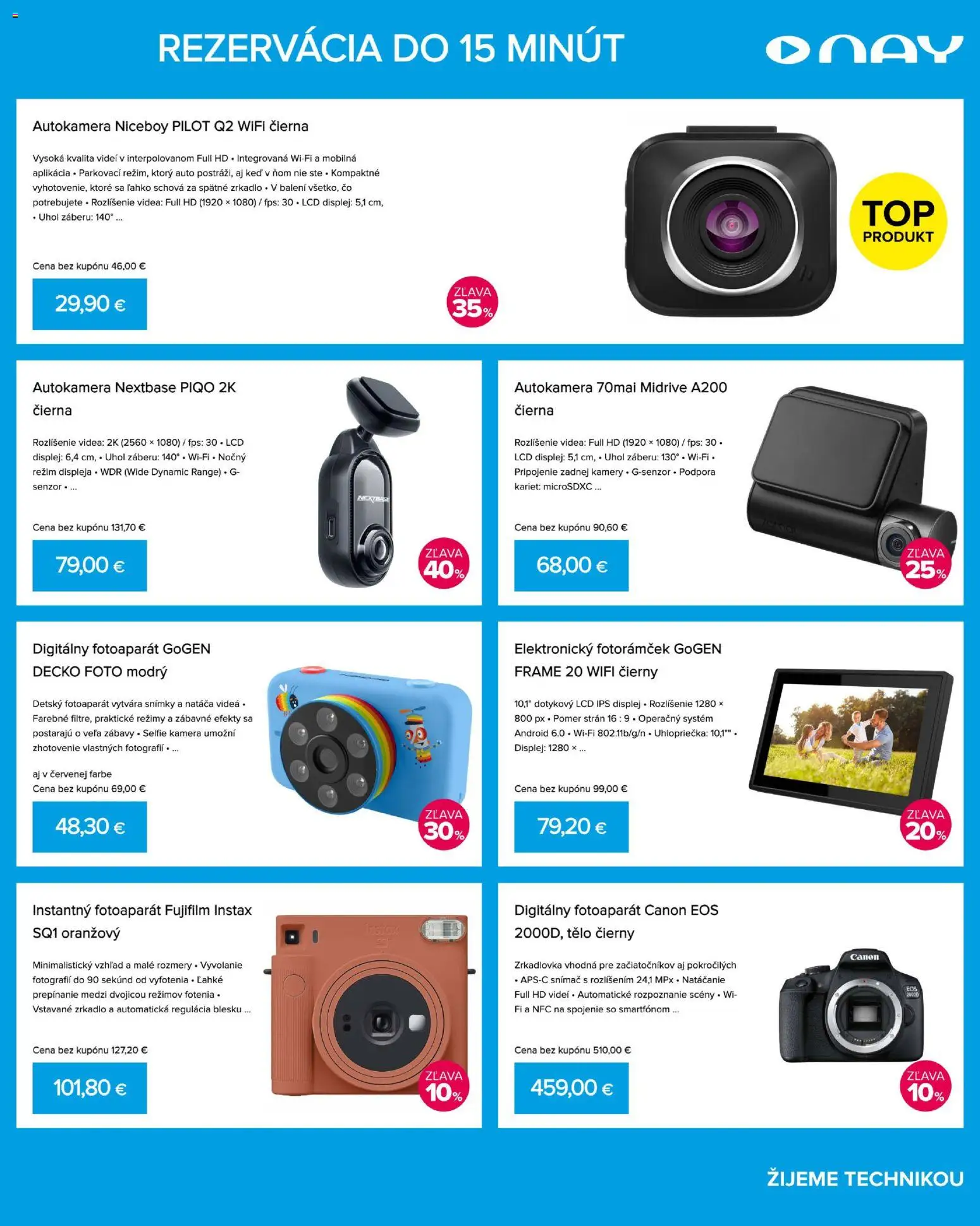 Nové NAY Elektrodom akcie – leták je platný od 13.04.2026 | Strana: 7 | Produkty: Niceboy, Zrkadlo, Detský fotoaparát