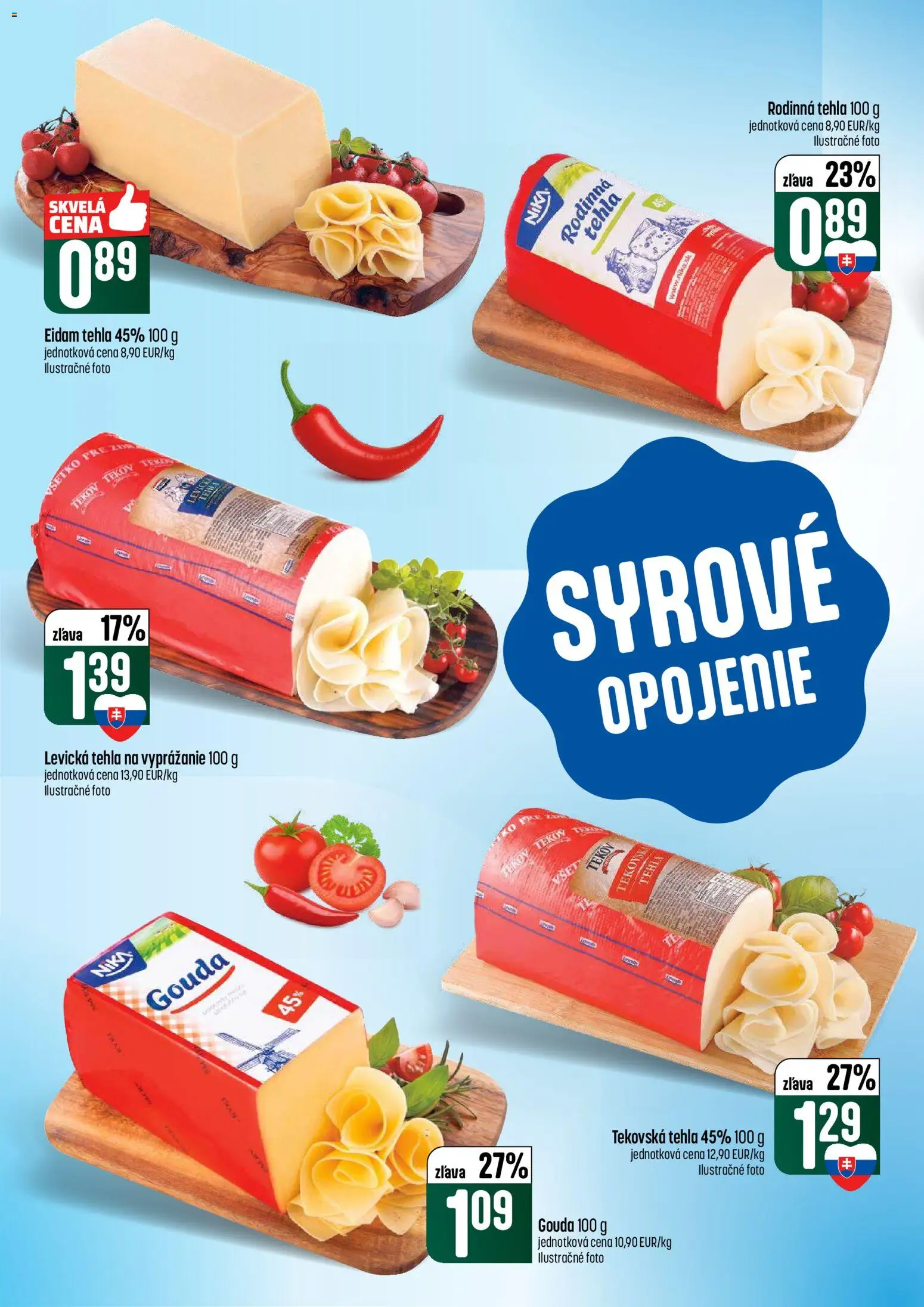 Nové COOP Jednota akcie – leták je platný od 22.01.2026 | Strana: 20 | Produkty: Gouda, Eidam