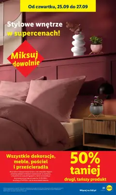 Wszystkie dekoracje, meble, pościel i prześcieradła, Dekoracje, meble, pościel i prześcieradła dostępne w promocji. od 22.09.2025 | Strona: 27 | Produkty: Pościel