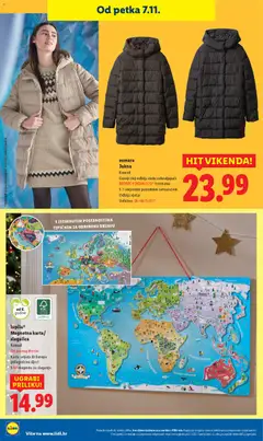 esmara Jakna, Gornji sloj odbija vodu zahvaljujući BIONIC-FINISH ECO® tretmanu. S 2-smjernim patentnim zatvaračem. Odbija vjetar. Veličine: 36-46 (S-XL)* - Pregled kataloga iz trgovine Lidl, vrijedi od 03.11.2025 | Stranica: 104 | Proizvodi: Jakna