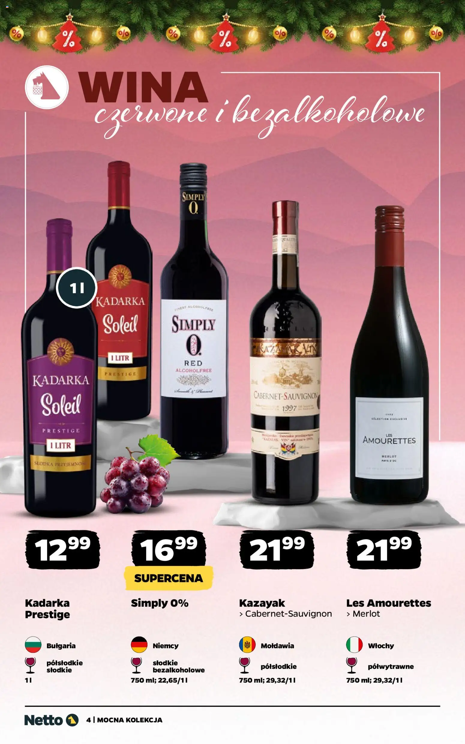 Netto gazetka - Wina od 08.12.2025 | Strona: 4 | Produkty: Merlot