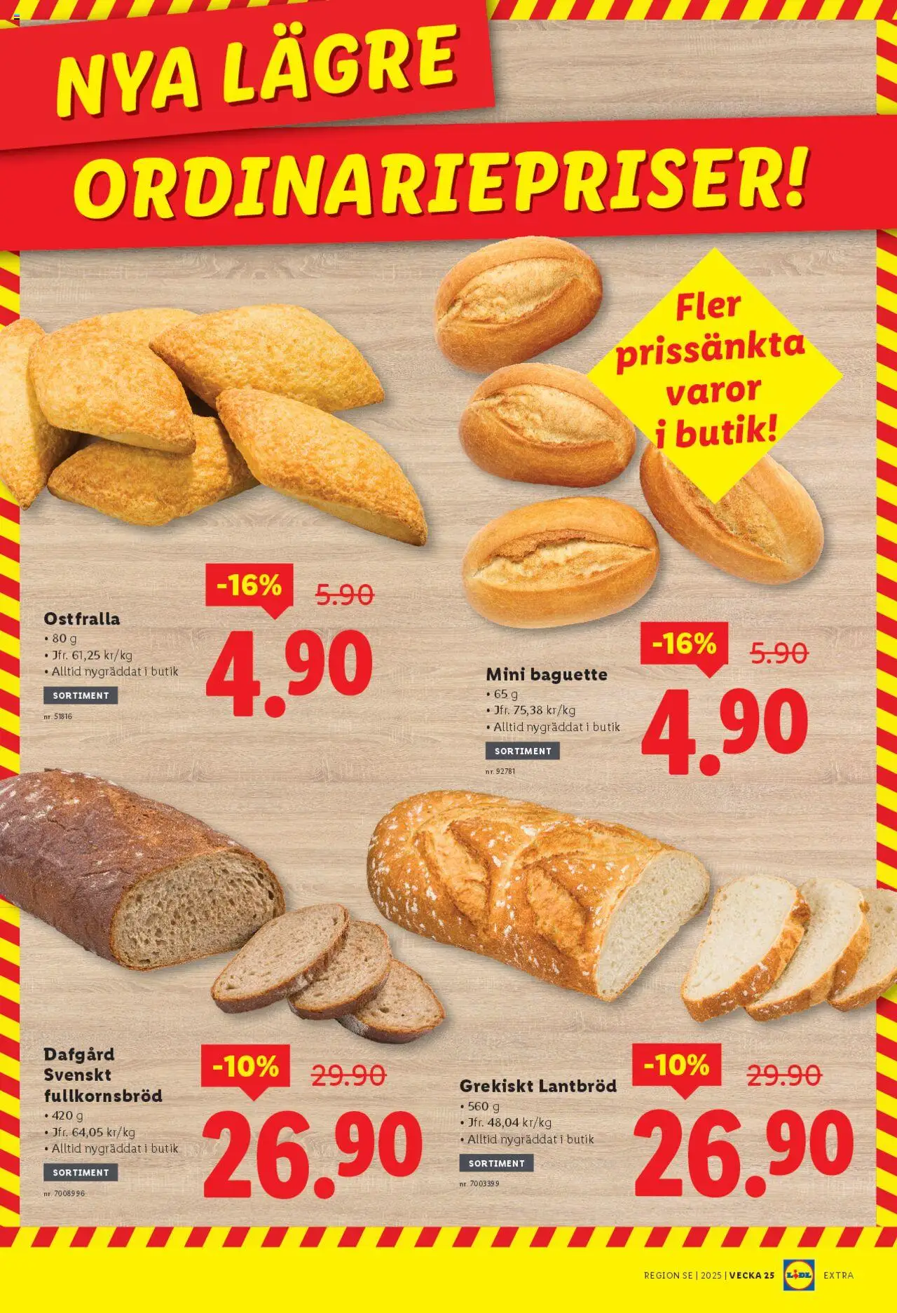 Lidl reklamblad aktuell från 30.06.2025 | Sida: 5 | Produkter: Baguette, Lantbröd