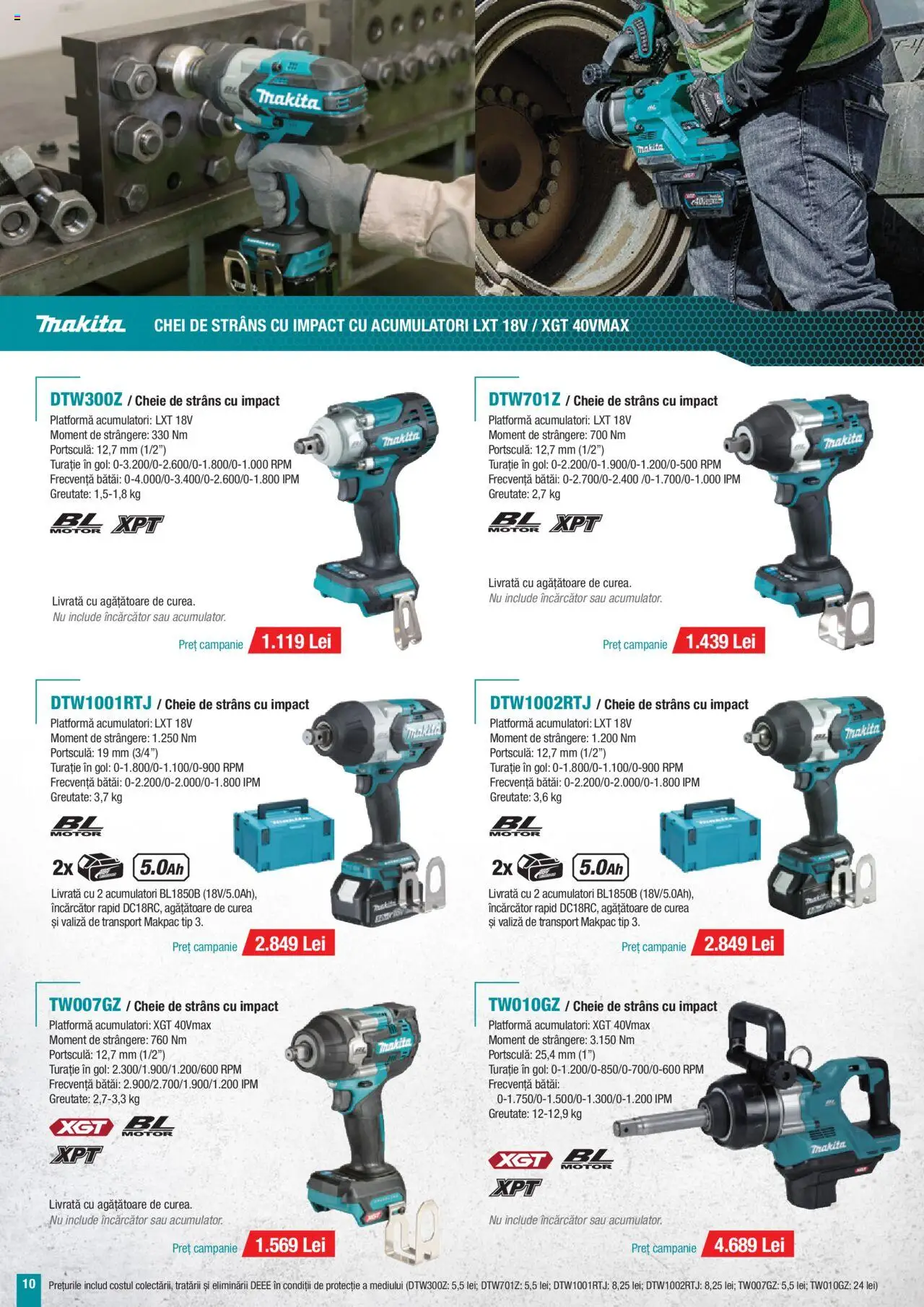 Catalog Makita – valabil de la 01.07.2025 | Pagină: 10 | Produse: Valiză, Curea, Încărcător, Peluş Köpek Yatağı