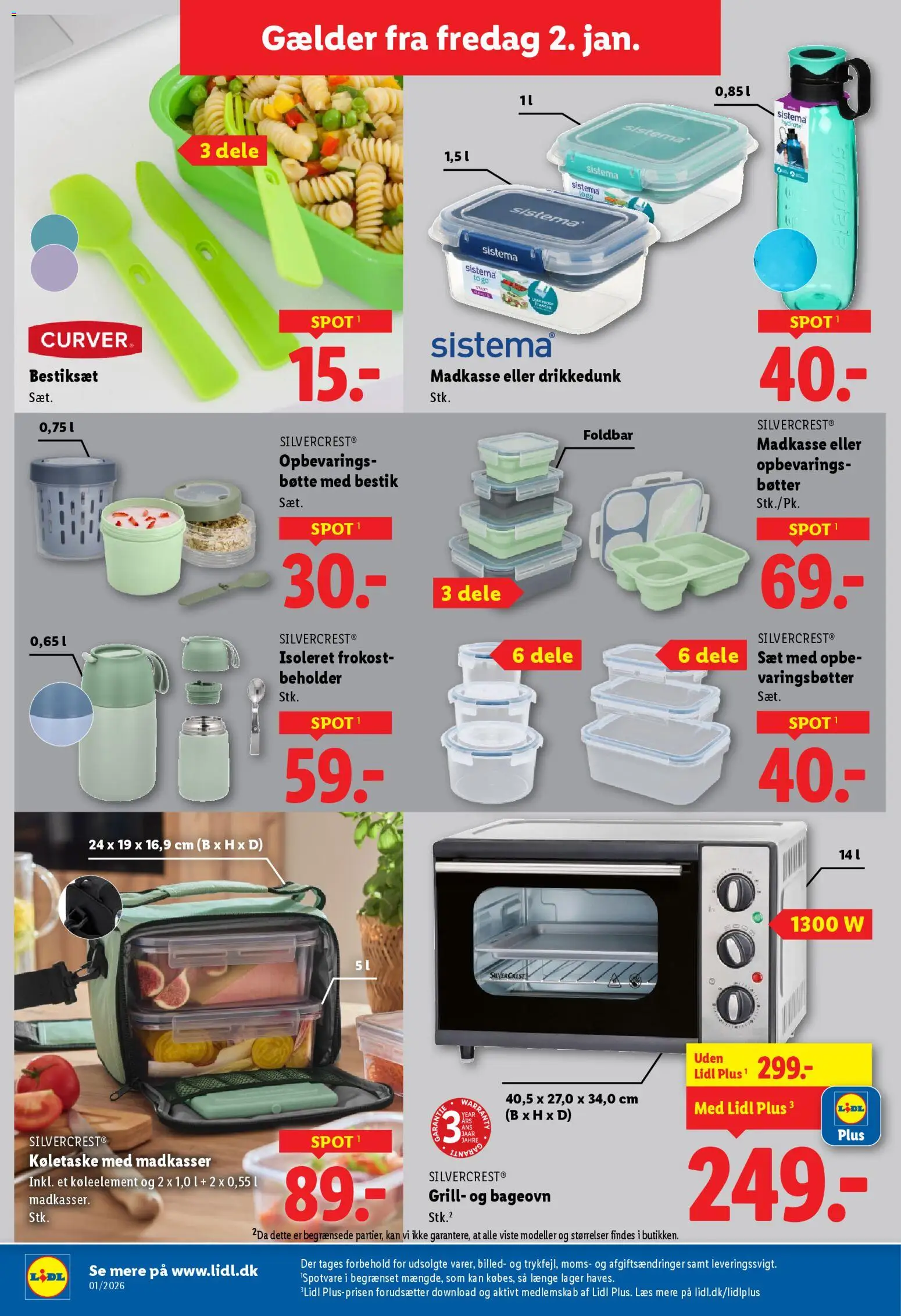 Lidl tilbudsavis – gyldig fra 02.01.2026 | Side: 21 | Produkter: Søm, Grill
