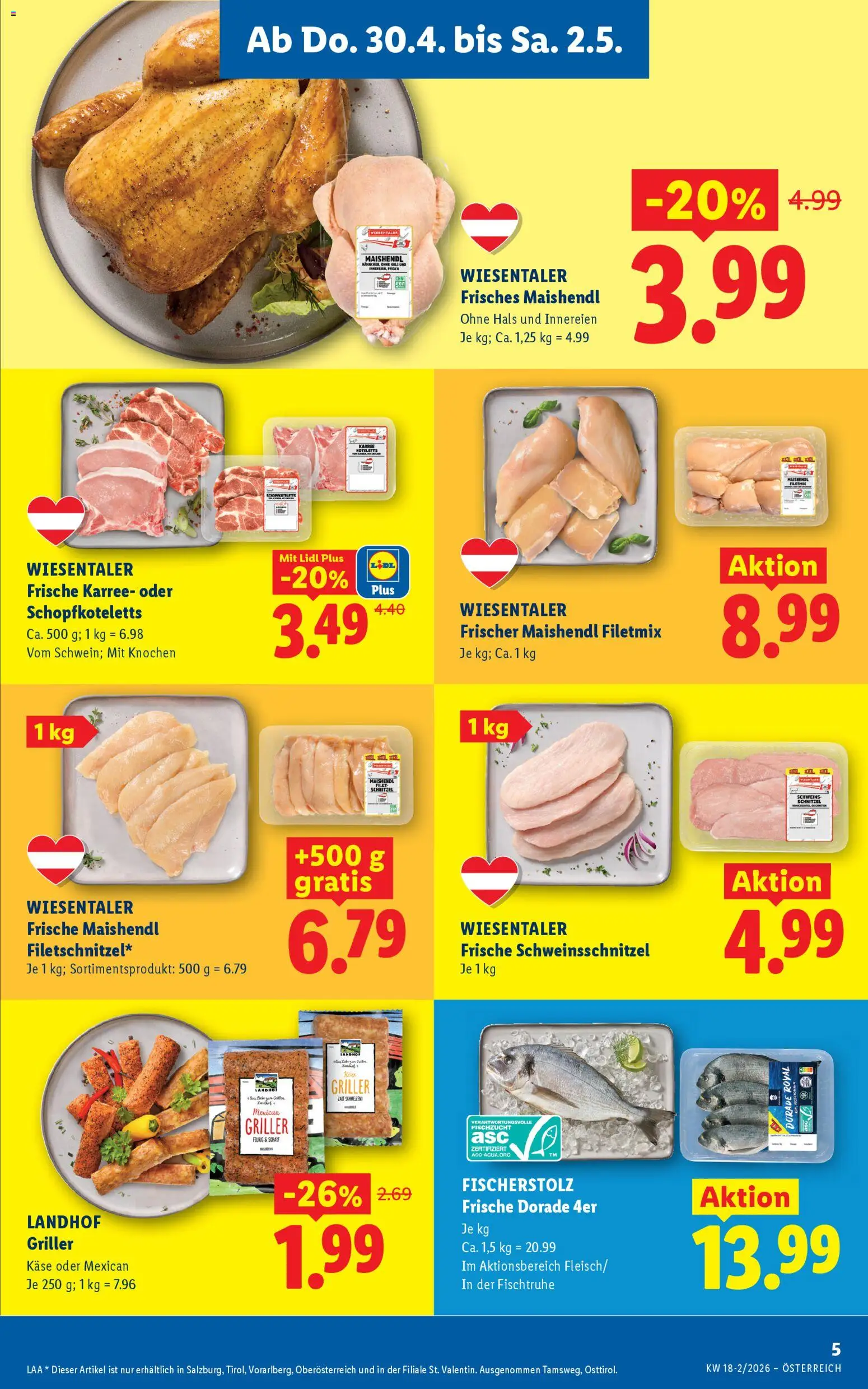 Lidl Flugblatt - Altenmarkt im Pongau, St. Johann im Pongau, Zell am See gültig ab 30.04.2026 | Seite: 9 | Produkte: Käse
