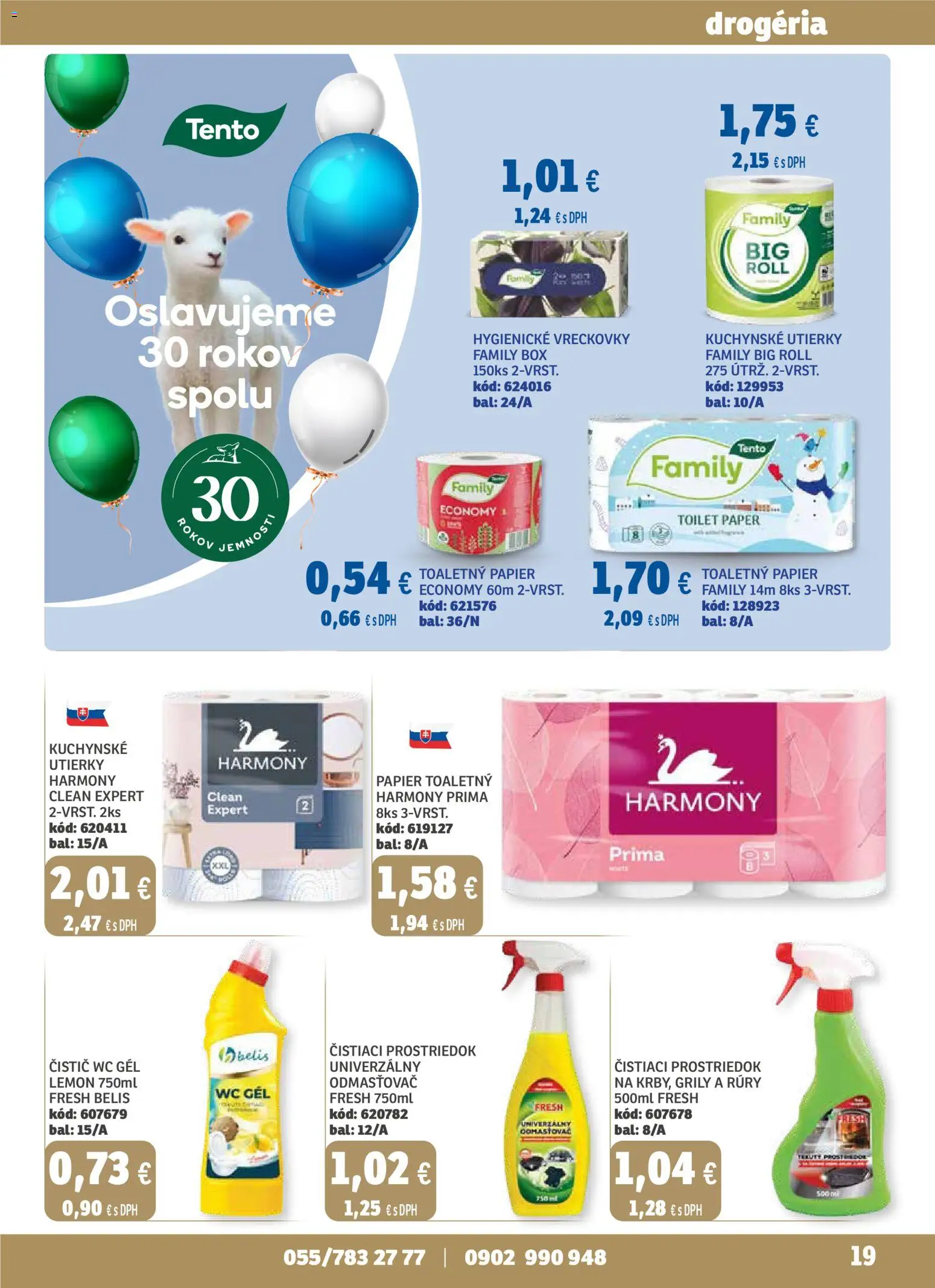 Nové Labaš akcie – leták je platný od 01.01.2026 | Strana: 19 | Produkty: Wc, Toaletný papier, Čistiaci prostriedok