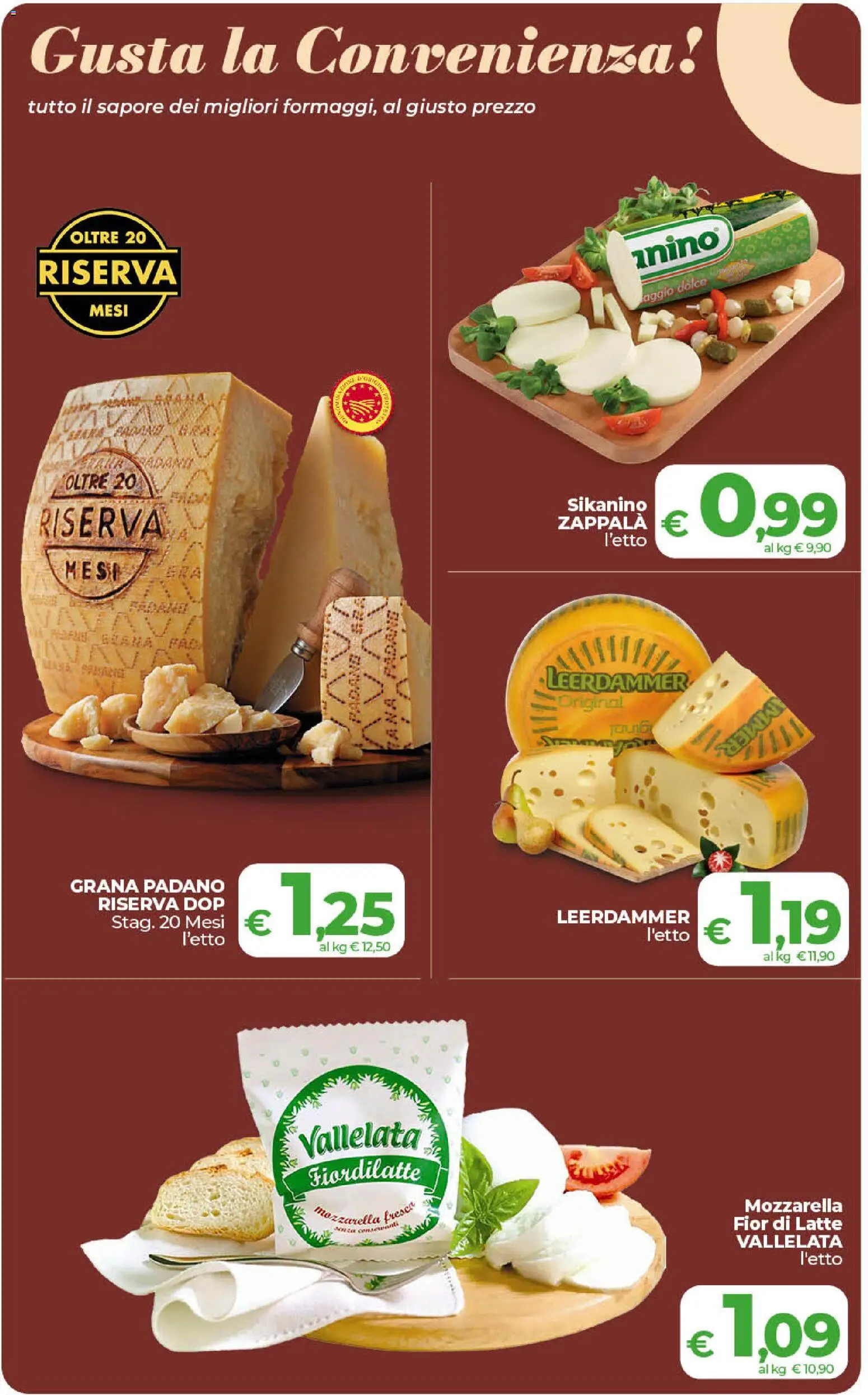 Volantino COOP del 17.04.2026 | Pagina: 7 | Prodotti: Mozzarella, Latte, Grana Padano