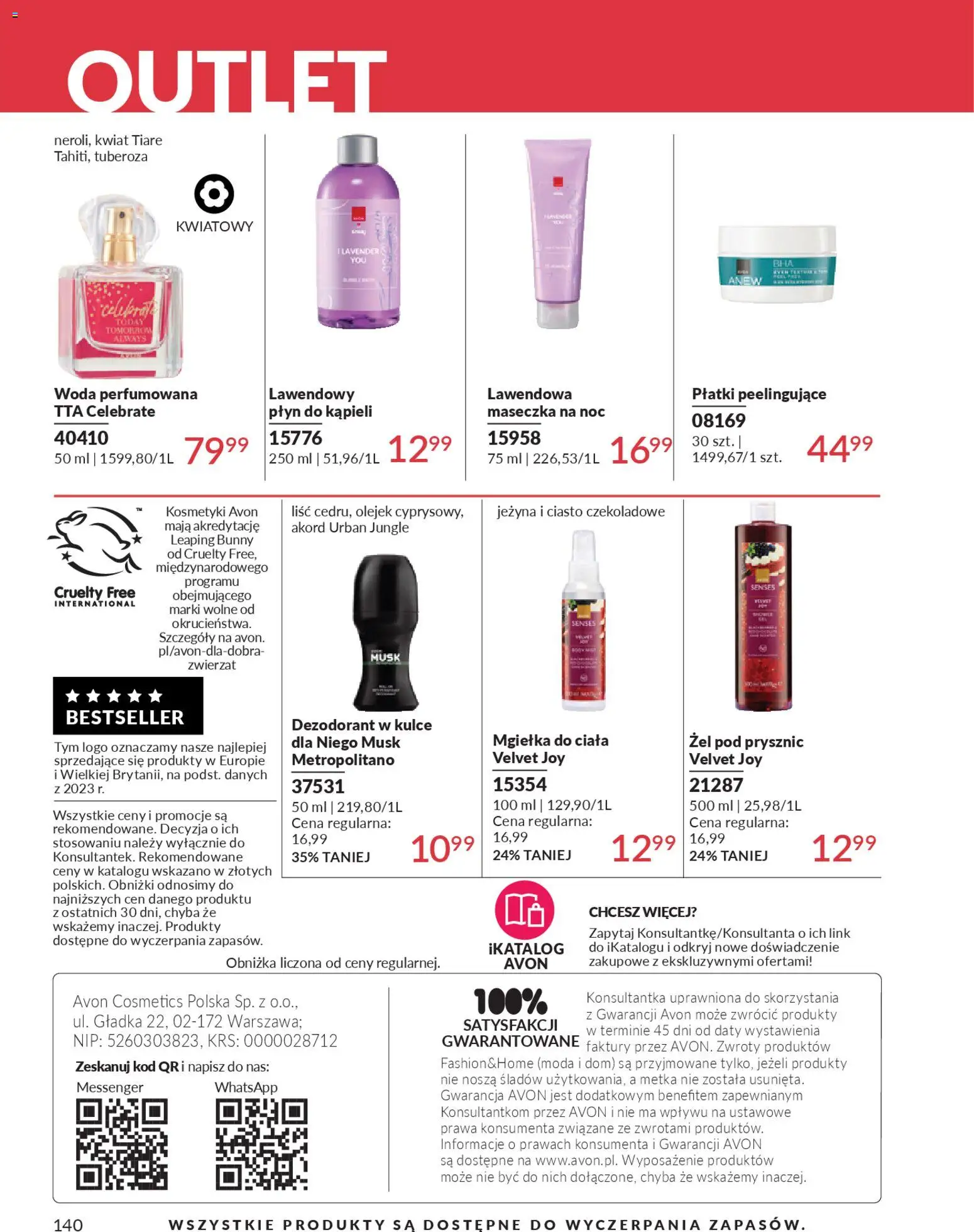 Avon Katalog 3 2026 od 01.03.2026 | Strona: 140 | Produkty: Ciasto, Ciasto czekoladowe, Dezodorant, Woda
