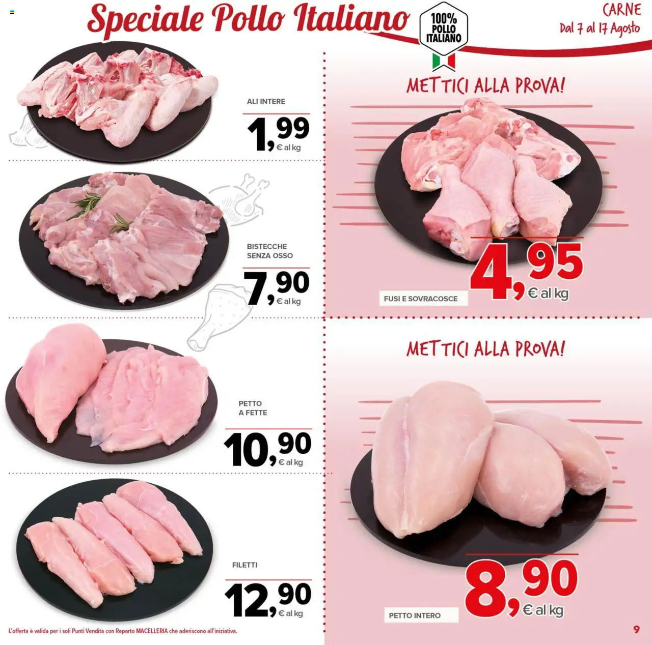 Volantino Todis del 07.08.2025 | Pagina: 9 | Prodotti: Pollo
