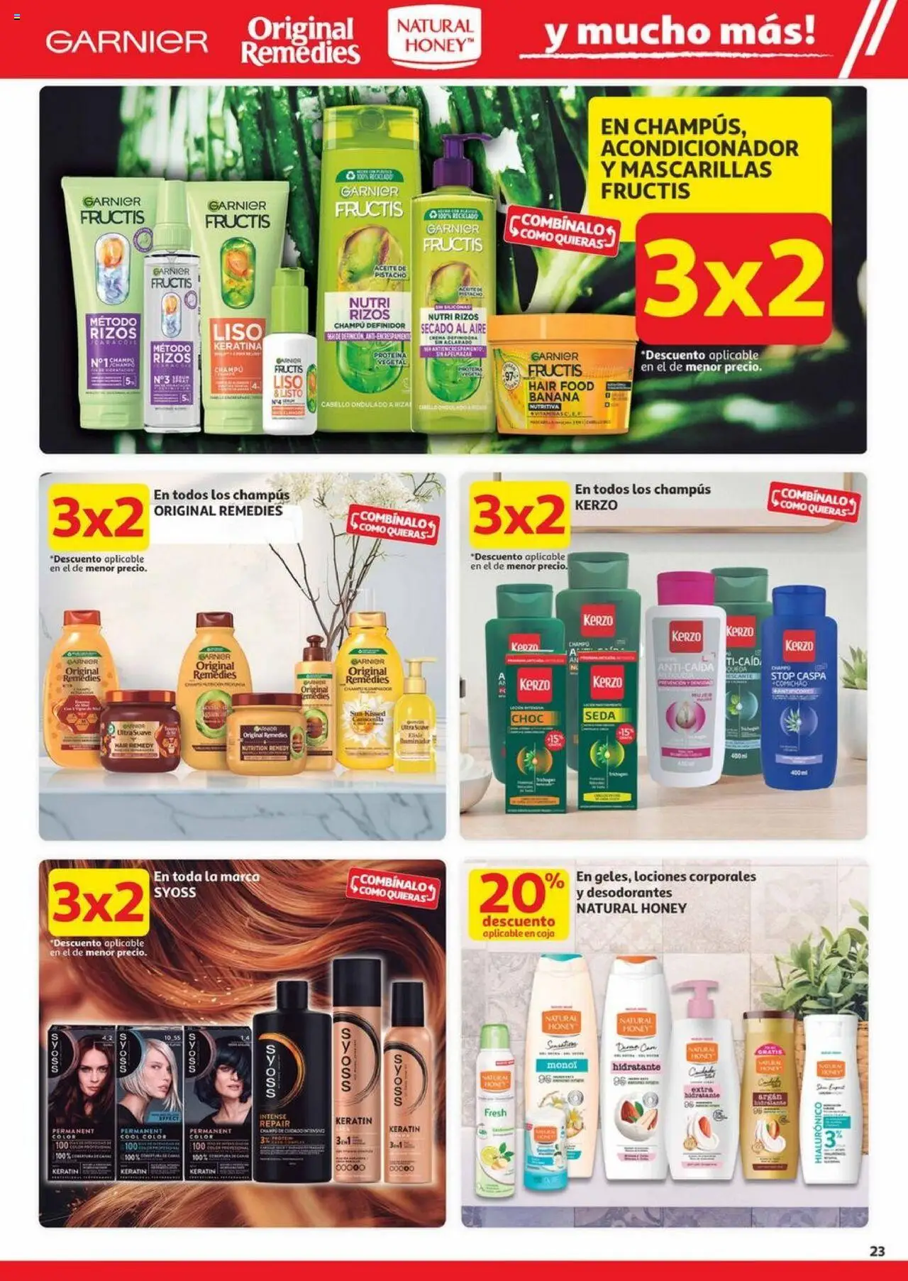 Alcampo - Canarias │ válido desde el 23.10.2025 | Página: 23 | Productos: Champú, Acondicionador, Aceite, Caja