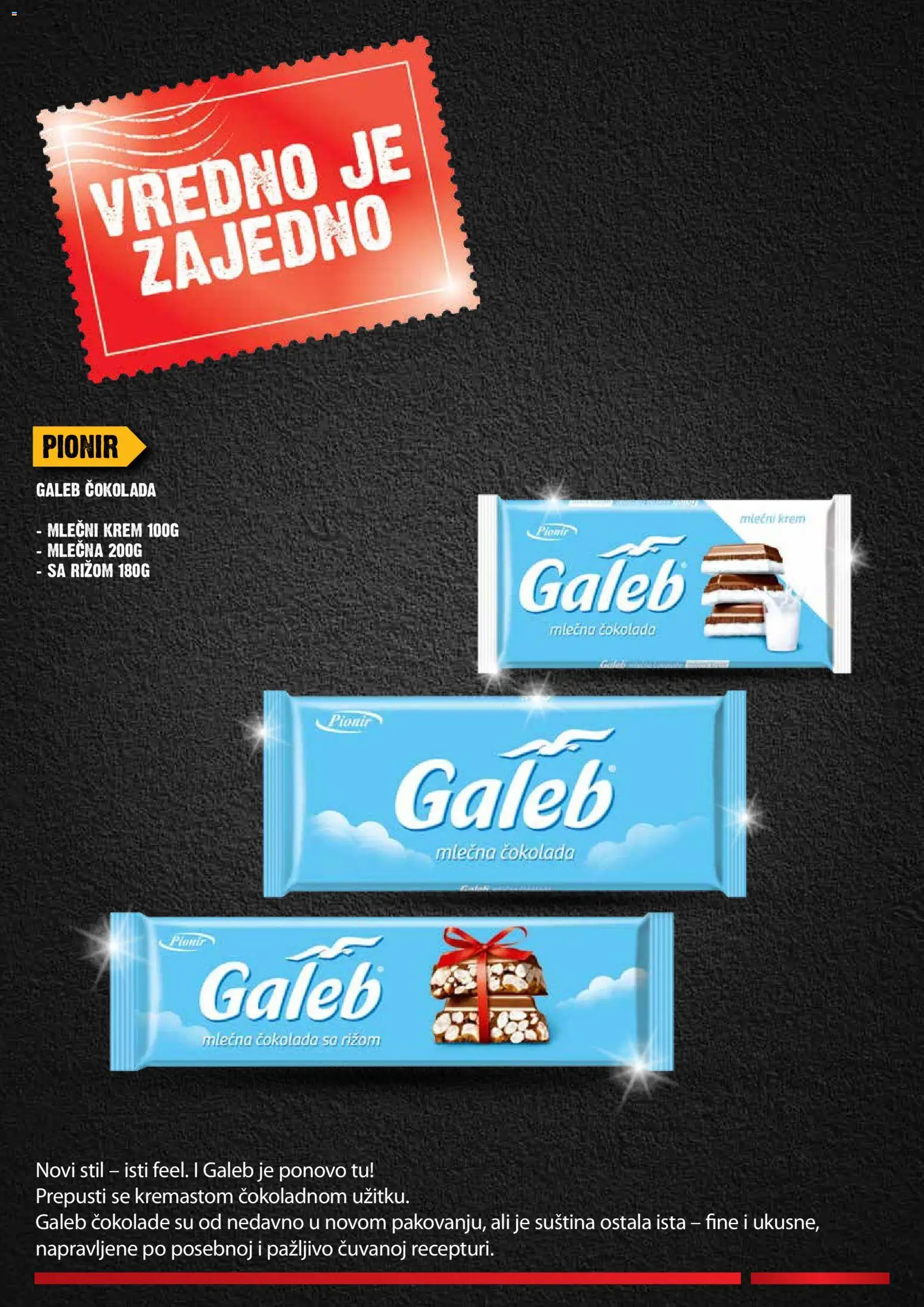 Idea katalog - važi od 16.04.2026 | Strana: 13 | Proizvode: Čokolada, Mlečna čokolada