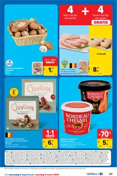 Carrefour folder week 10 - Voorbeeld van een folder van Carrefour, geldig van 04.03.2026 | Pagina: 47 | Producten: Fles, La, Kip, Chocolade