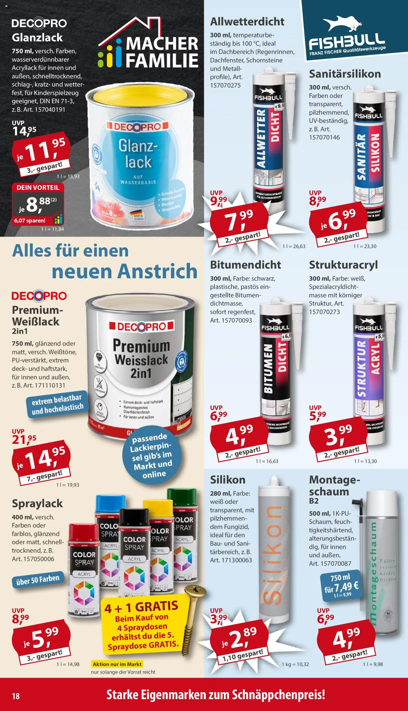 Sonderpreis Baumarkt Prospekt 	 – gültig ab 07.03.2026 | Seite: 18 | Produkte: Bad