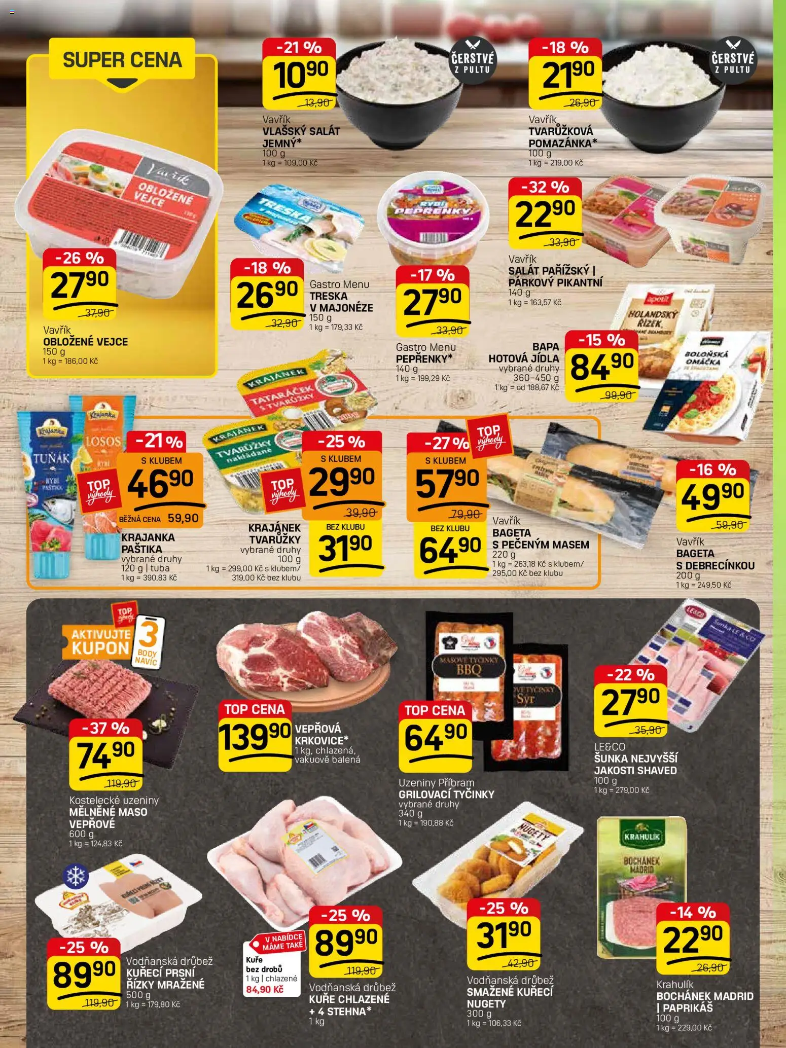 Flop leták - FlopTop od 22.04.2026 | Strana: 6 | Produkty: Tuňák, Vejce, Bageta, Paštika