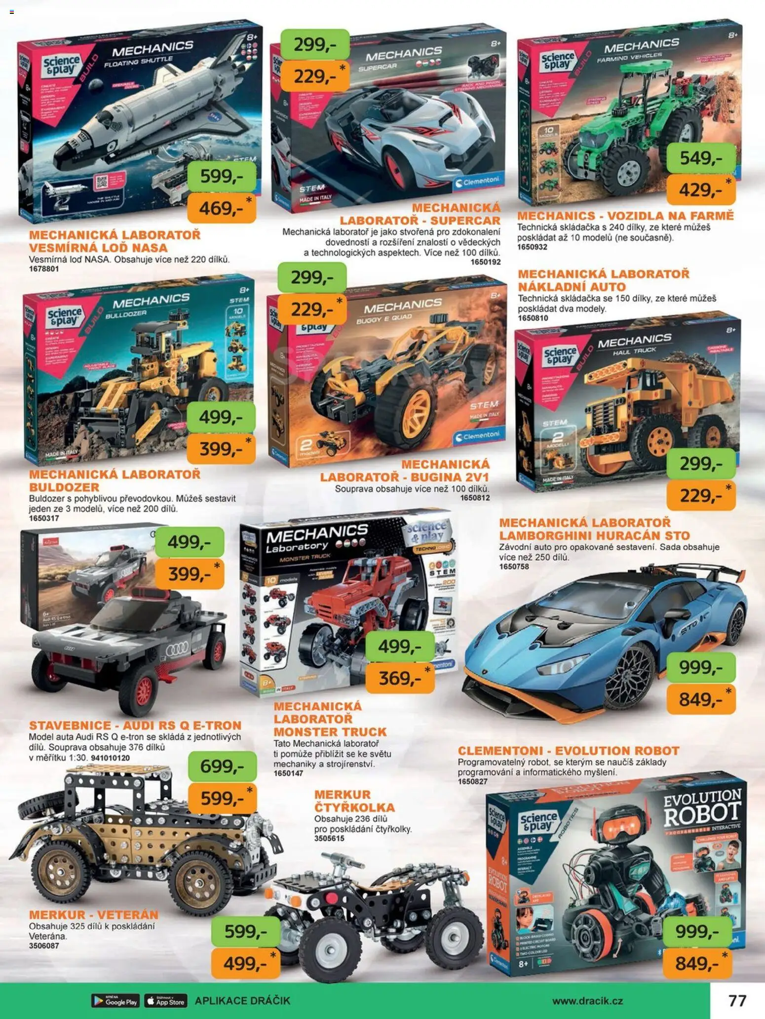 Dráčik leták od 03.10.2025 | Strana: 87 | Produkty: Monster, Stavebnice, Robot