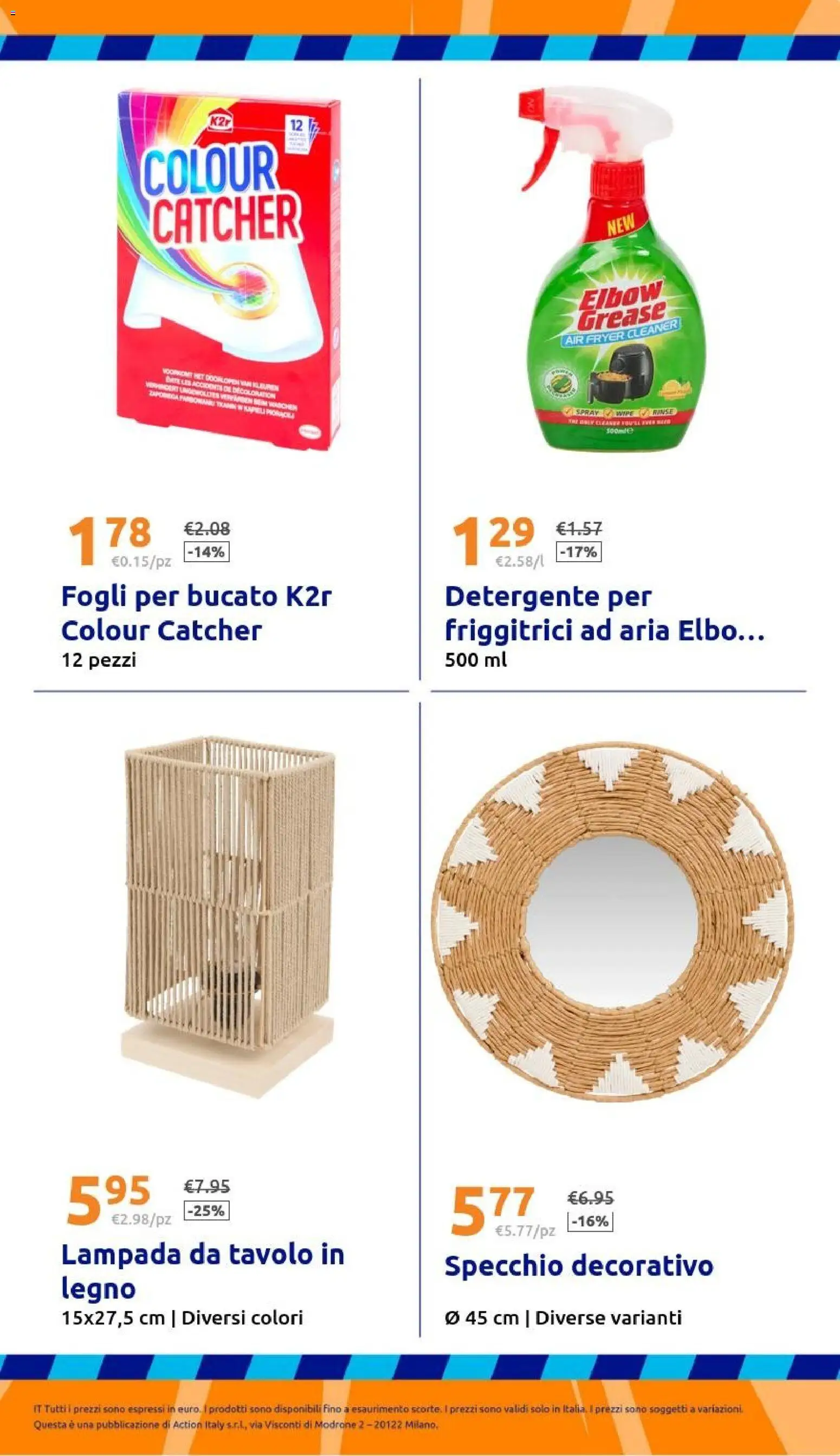 Volantino Action del 14.01.2026 | Pagina: 31 | Prodotti: Detergente, Tavolo, Specchio, Lampada
