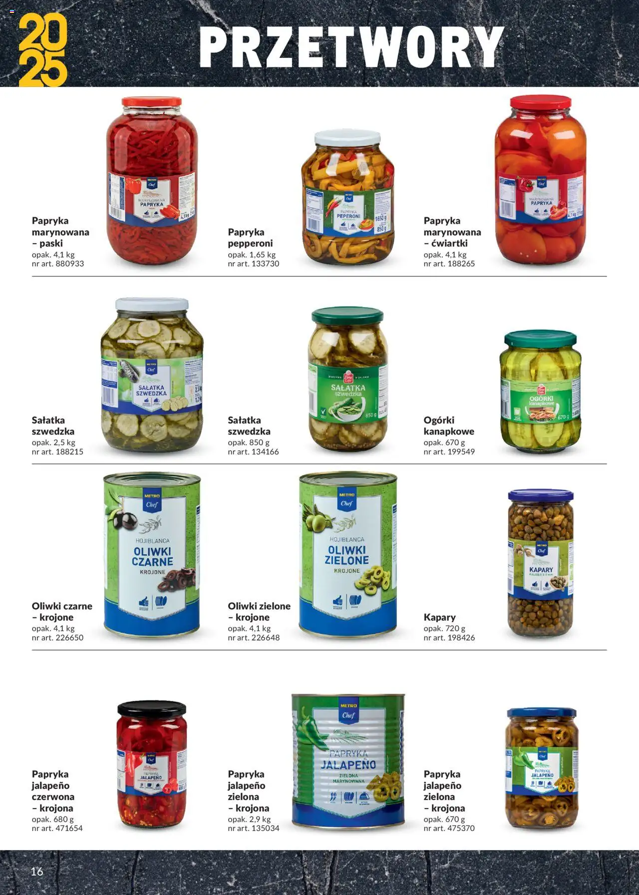 Makro Gazetka - Street Food od 28.03.2025 | Strona: 16 | Produkty: Sałatka szwedzka, Oliwki zielone, Oliwki czarne, Sałatka