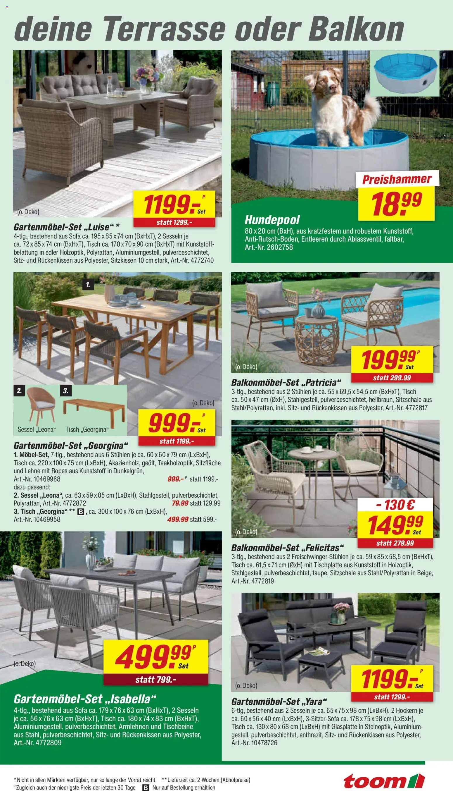Toom Baumarkt Prospekt 	 – gültig ab 25.04.2026 | Seite: 17 | Produkte: Sofa, Sessel, Tisch
