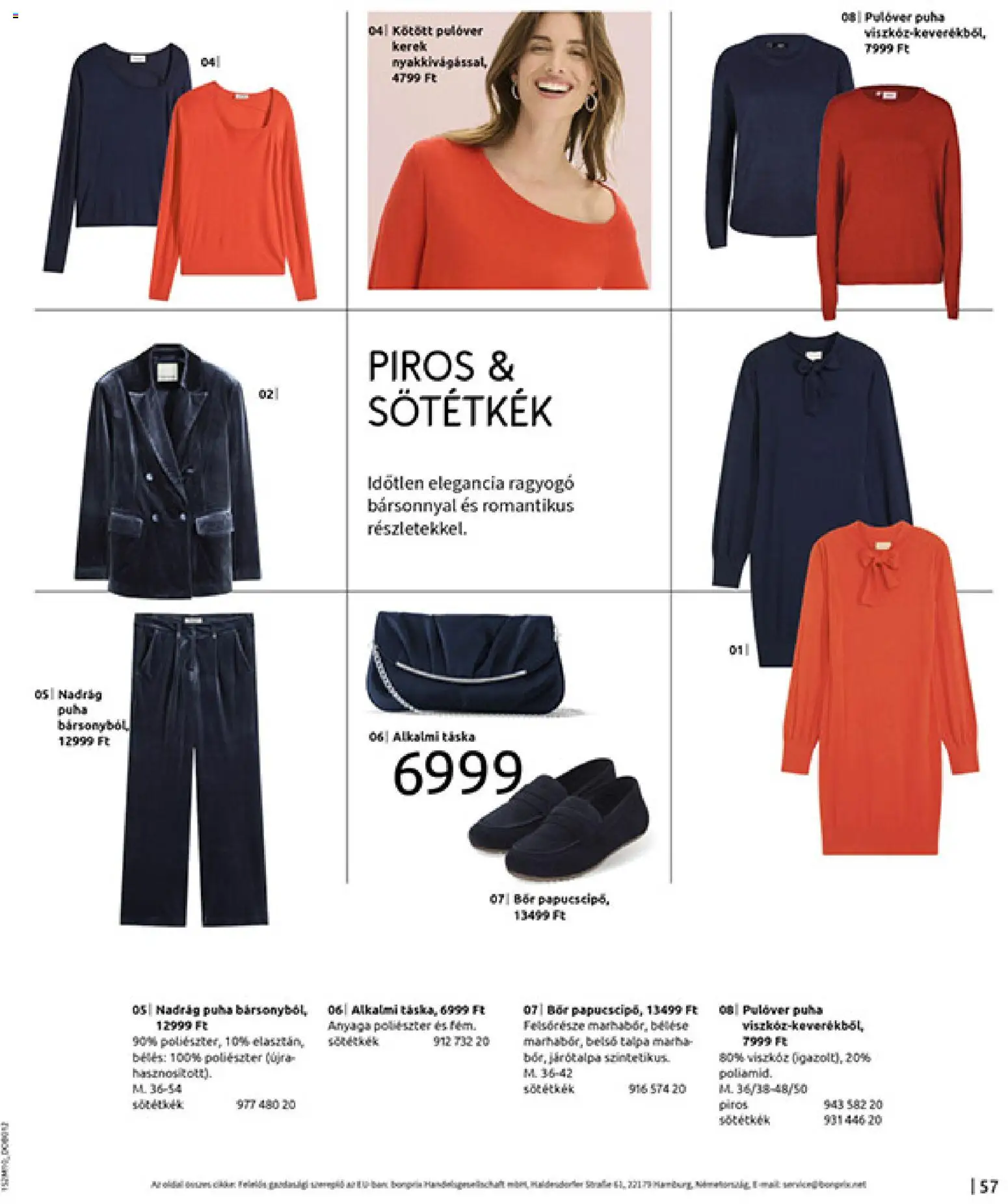Bonprix akciós ujság - amely érvényes a következő dátumtól: 24.11.2025 | Oldal: 59 | Termékek: Táska, Bor, Pulóver, Nadrág