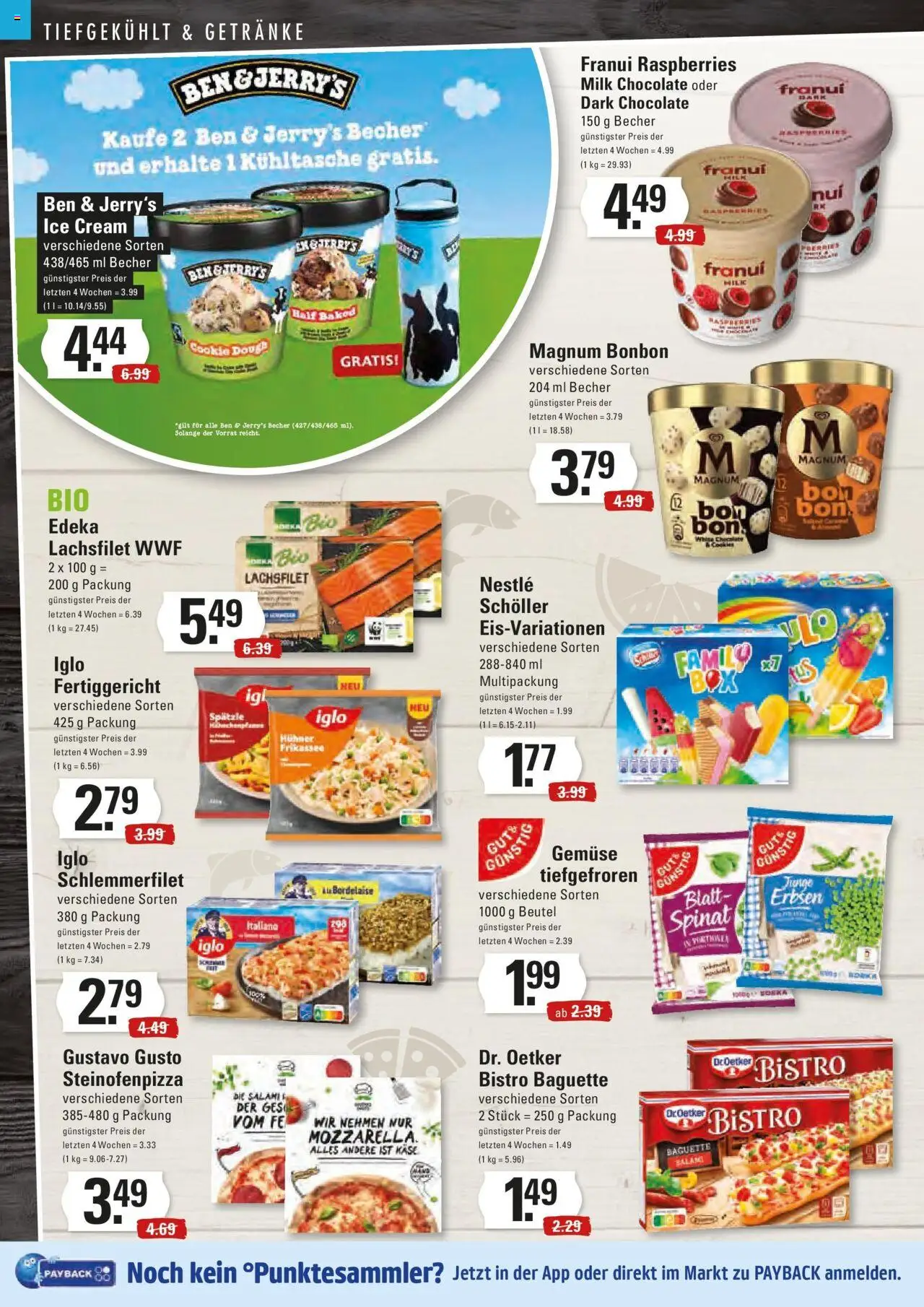 Edeka prospekt Stade	 - gültig ab dem 06.07.2025 | Seite: 8 | Produkte: Ben & Jerry's, Salami, Pizza, Iglo schlemmerfilet