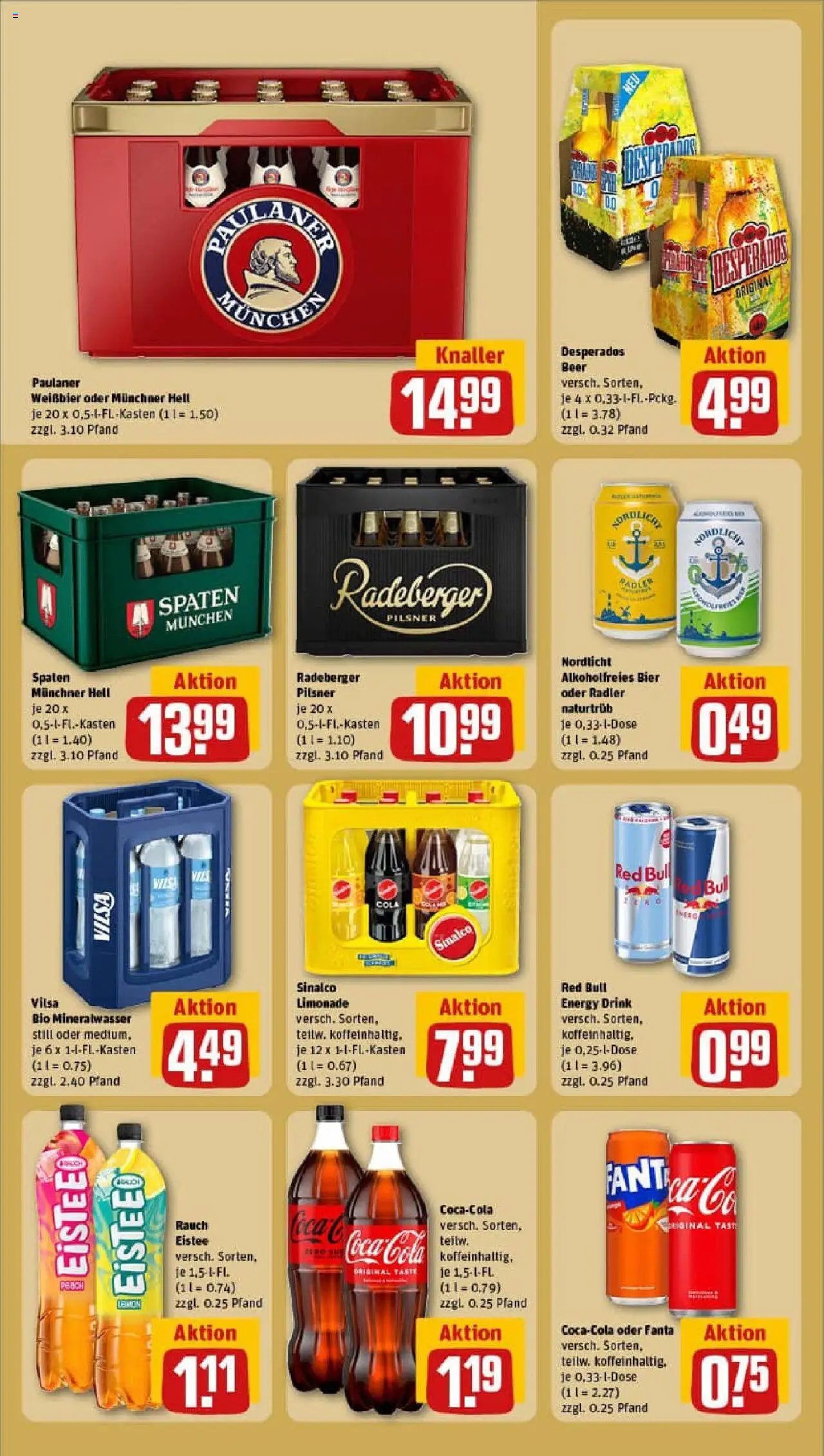 Rewe prospekt Walsrode	 - gültig ab dem 27.07.2025 | Seite: 18 | Produkte: Red bull, Mineralwasser, Radler, Paulaner